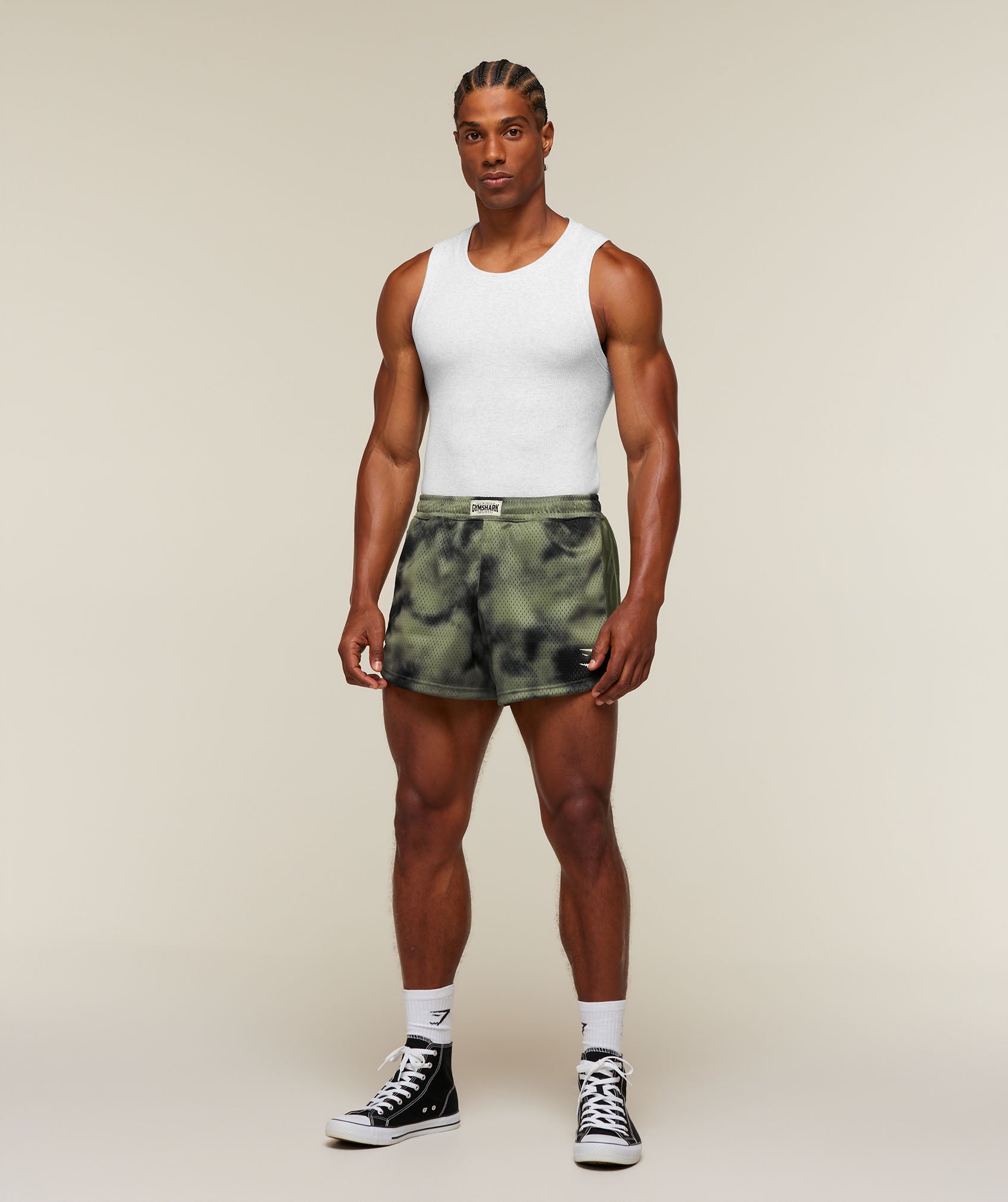 Gymshark Lifting Icons 3" Shorts 'Grounded Green'