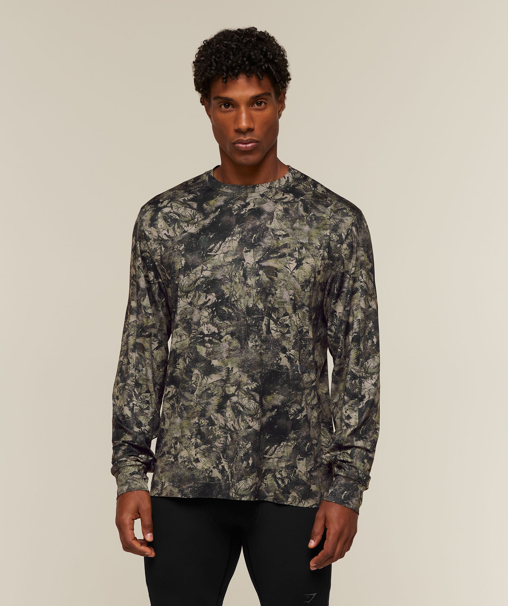 Gymshark Running Elite Long Sleeve T-Shirt 'Chalk Beige'