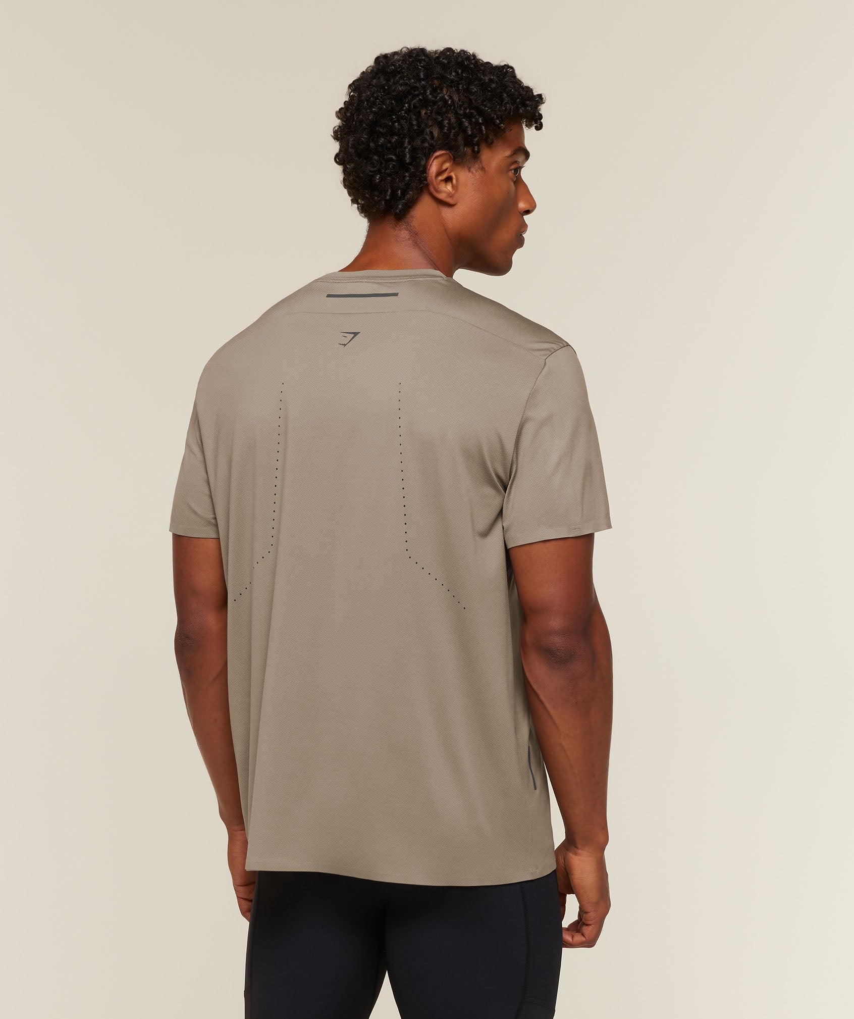 Gymshark Running Elite Reg Fit T-Shirt 'Lifestyle Brown'
