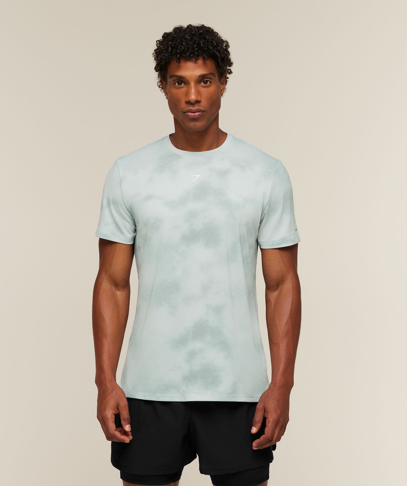 Gymshark Running T-Shirt 'Light Grey'
