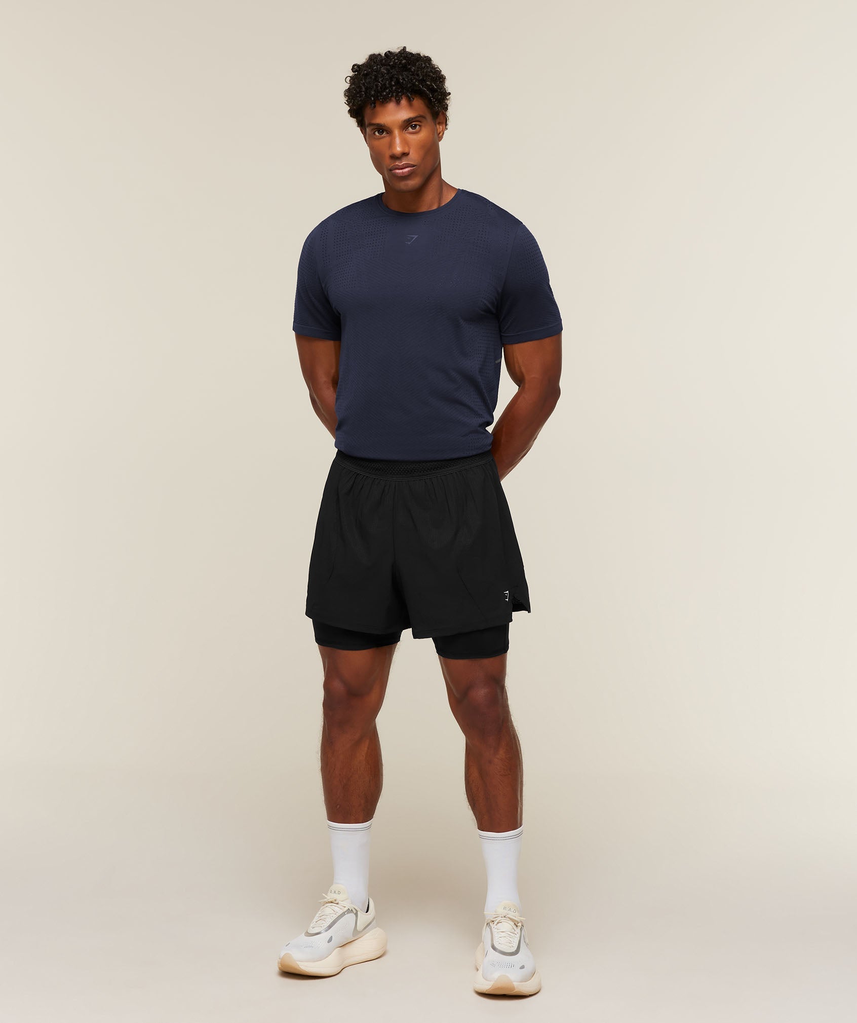 Gymshark Seamless Running T-Shirt 'Heavy Blue'