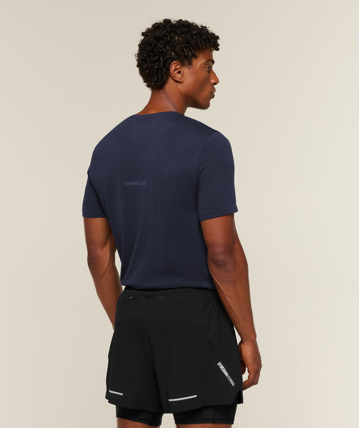 Gymshark Seamless Running T-Shirt 'Heavy Blue'