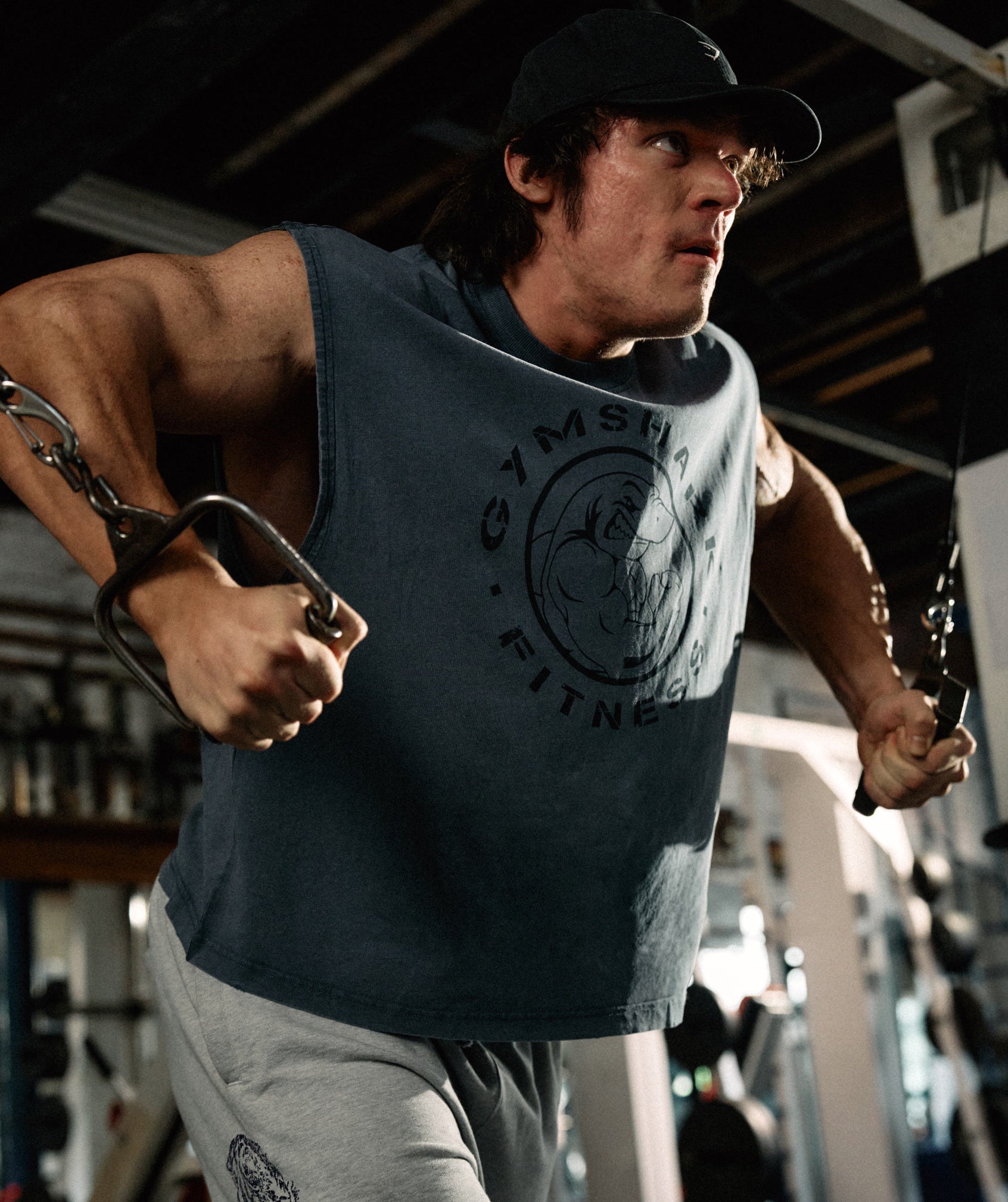 Gymshark Vintage Legacy Tank 'Stealth Blue'