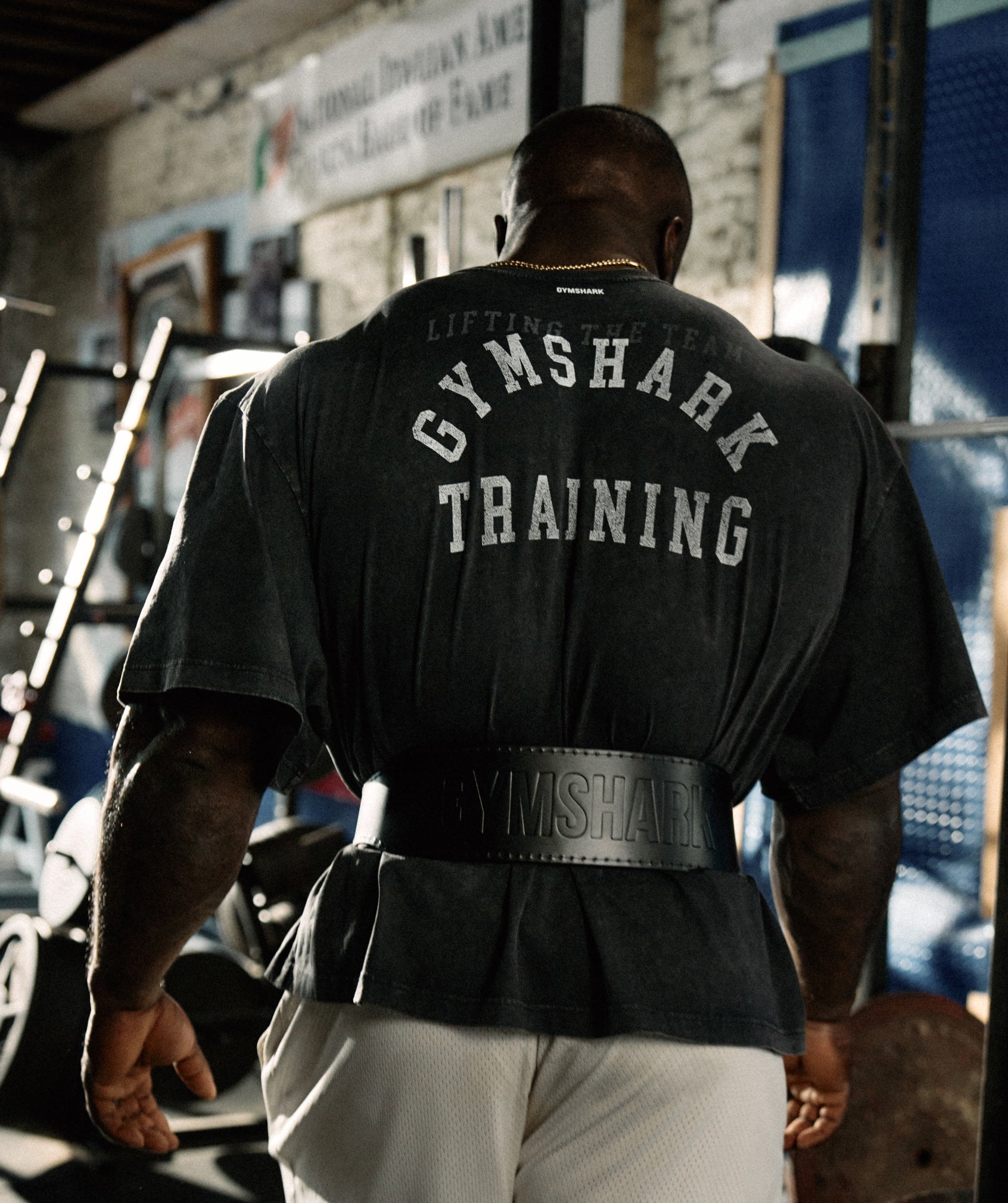 Gymshark Retro Collegiate T-Shirt 'Black'