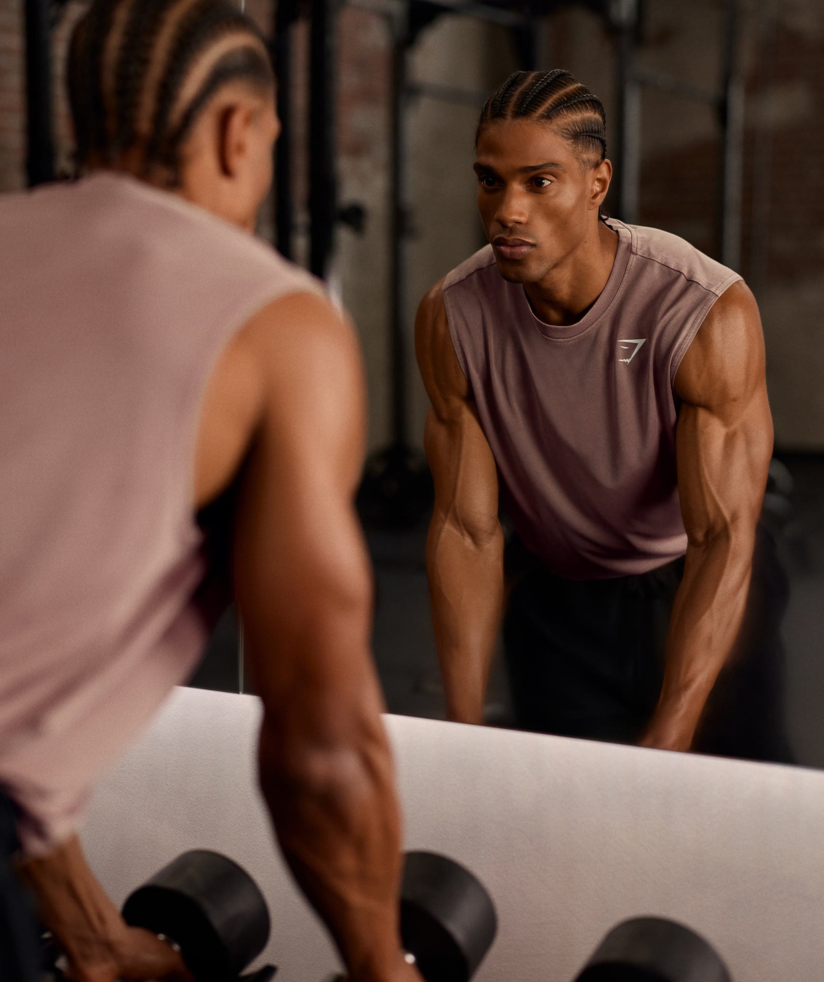 Gymshark Washed Pastels Tank 'Taupe Brown Wash'