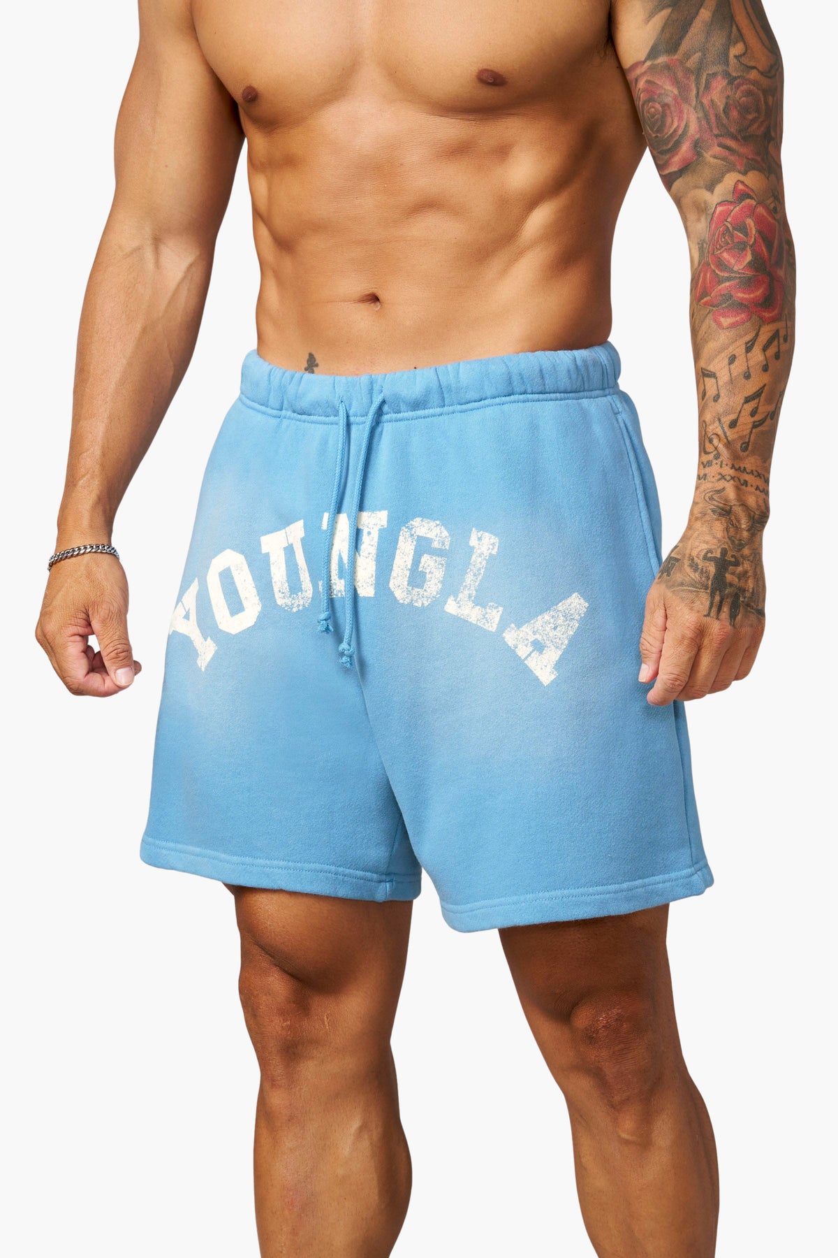 YoungLA 1046 - Arc Collection - Shorts 'Sky Blue Wash'