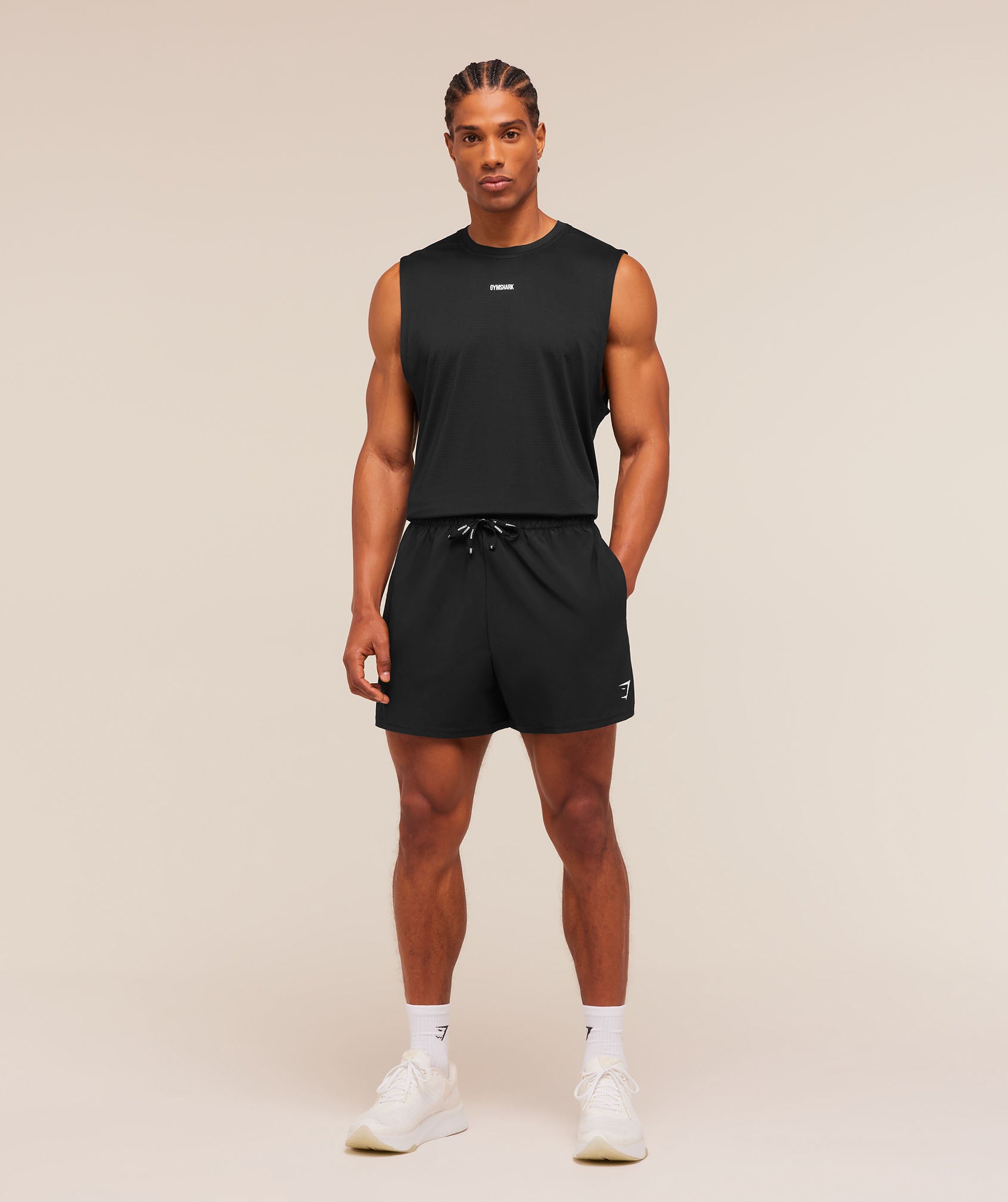 Gymshark Train Cut Off Tank 'Black'