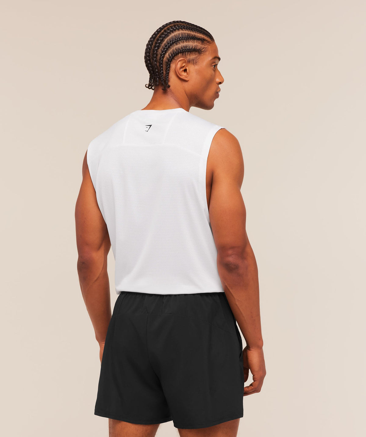 Gymshark Train Cut Off Tank 'White'