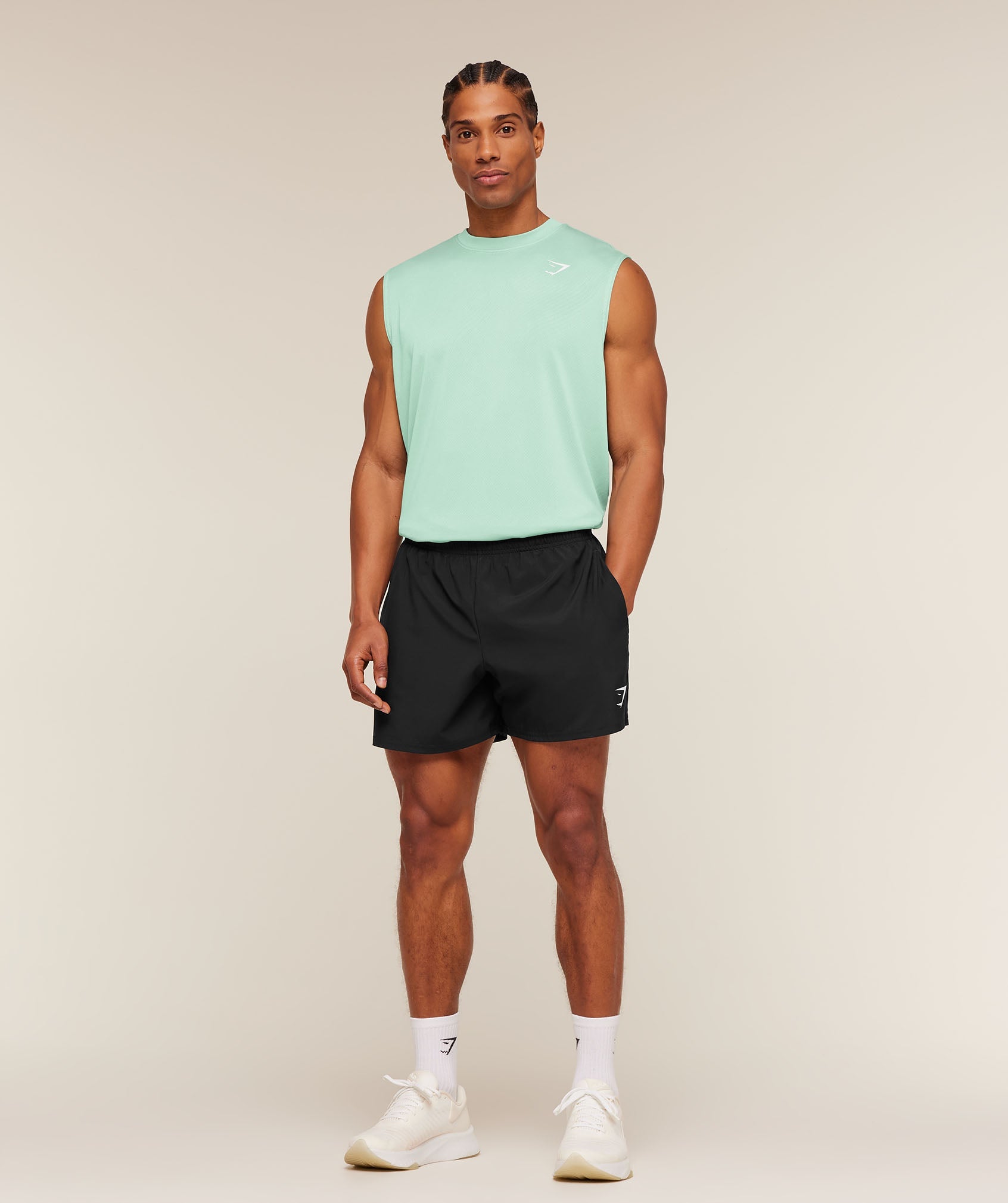 Gymshark Washed Pastels Tank 'Soft White Wash'
