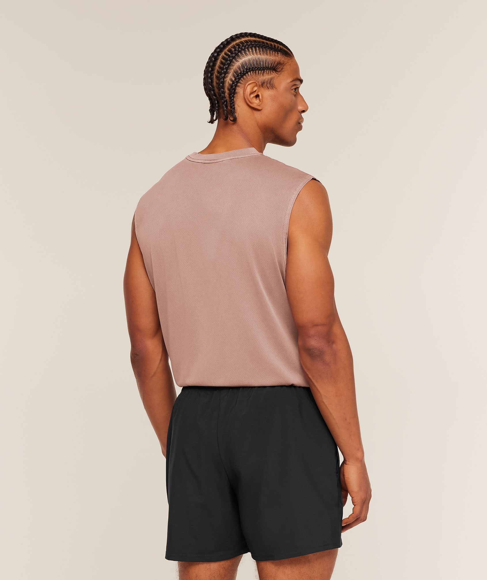 Gymshark Washed Pastels Tank 'Taupe Brown Wash'