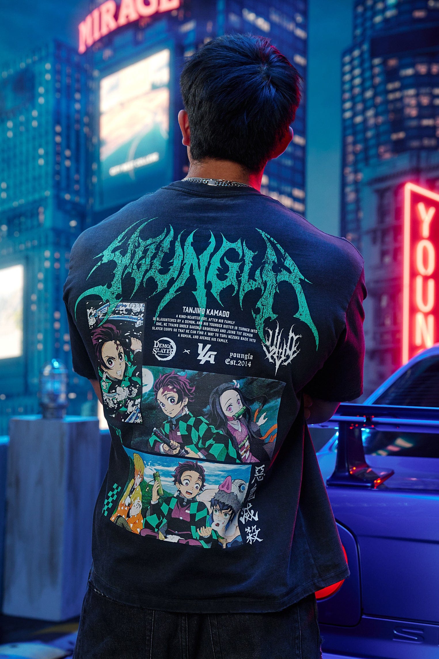 YoungLA 4297 - Demon Slayer: Kimetsu no Yaiba - Anime Tees 'Protagonists'