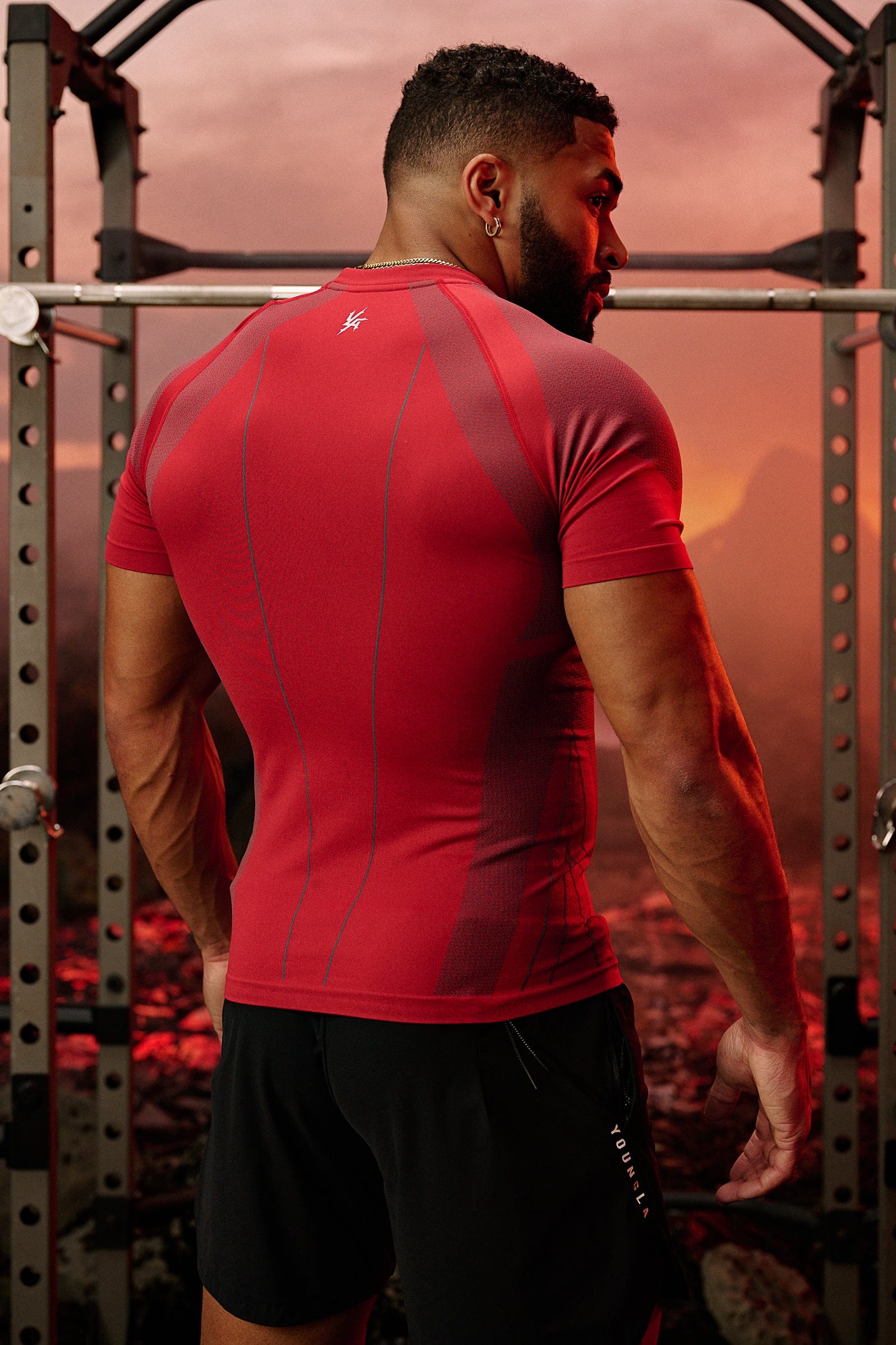 YoungLA 4294 - Apex Compression Tees 'Red'