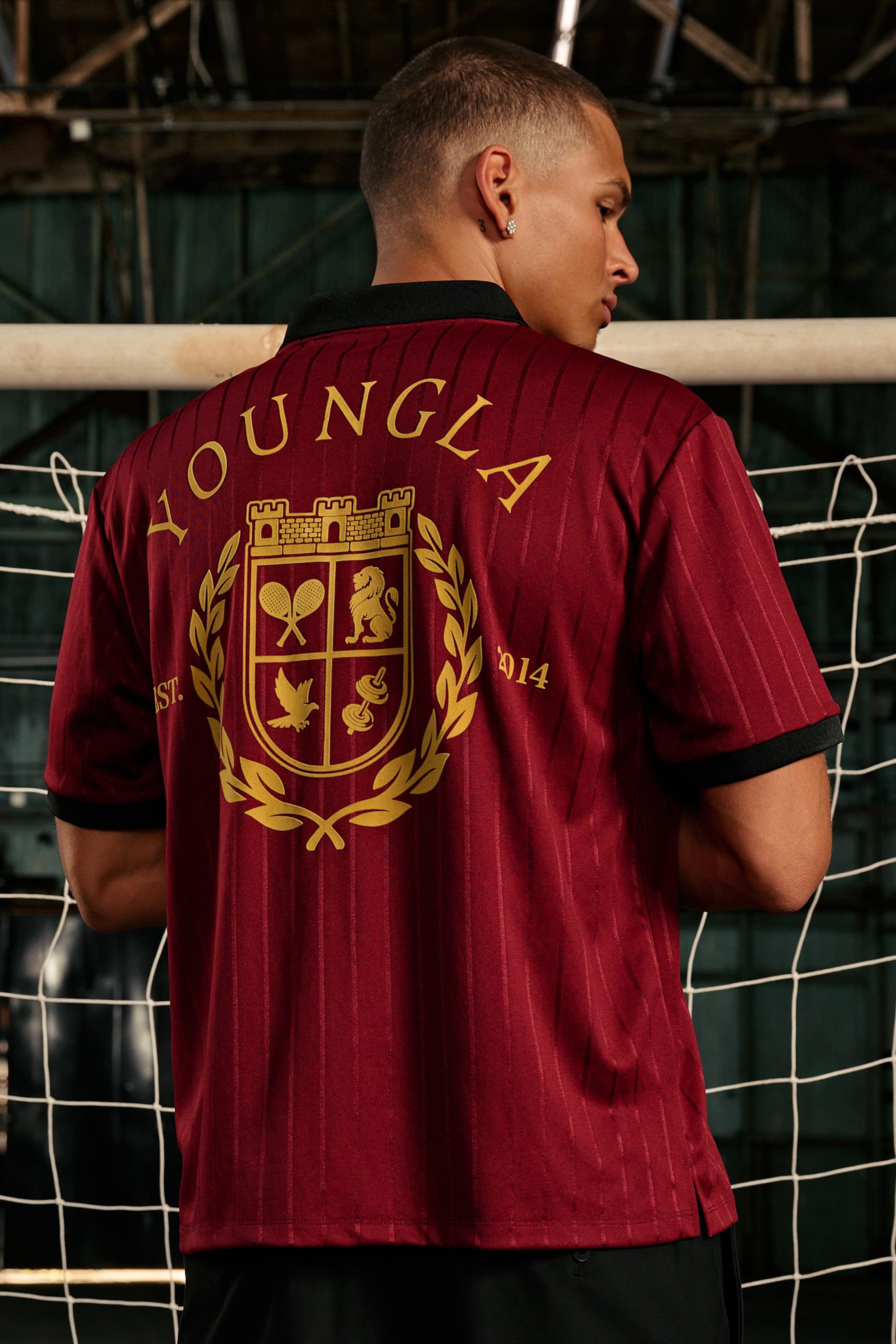 Young La 4351 - Old Money Soccer Jersey 'Burgundy'
