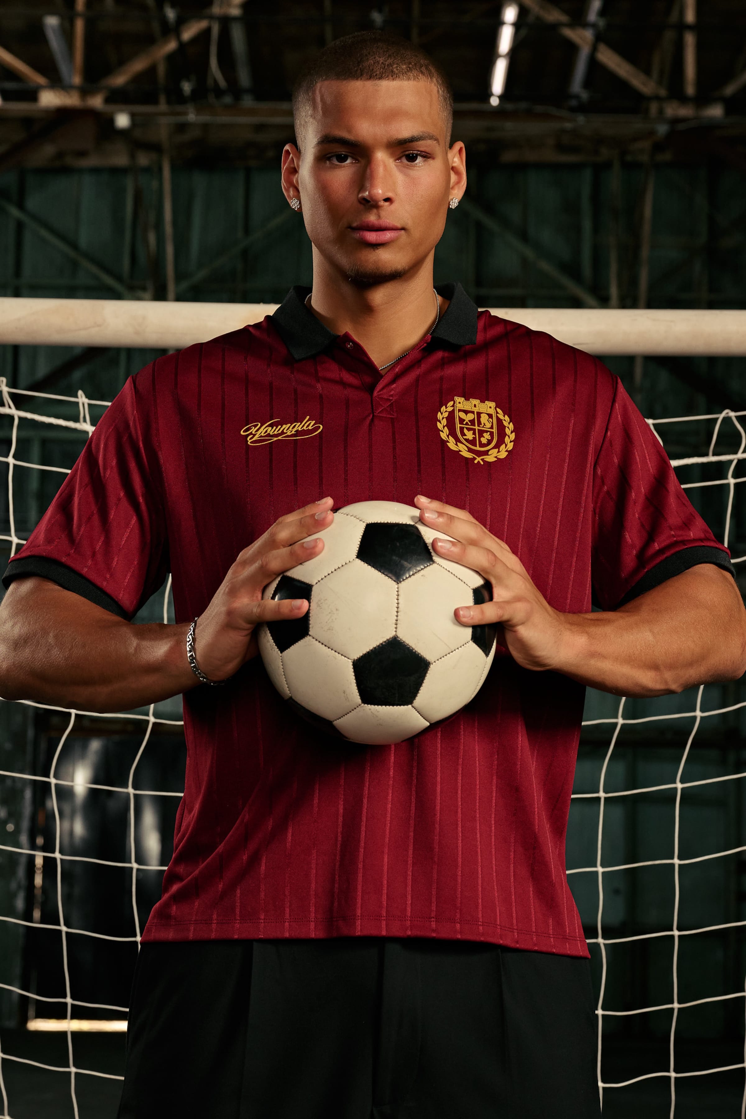 Young La 4351 - Old Money Soccer Jersey 'Burgundy'