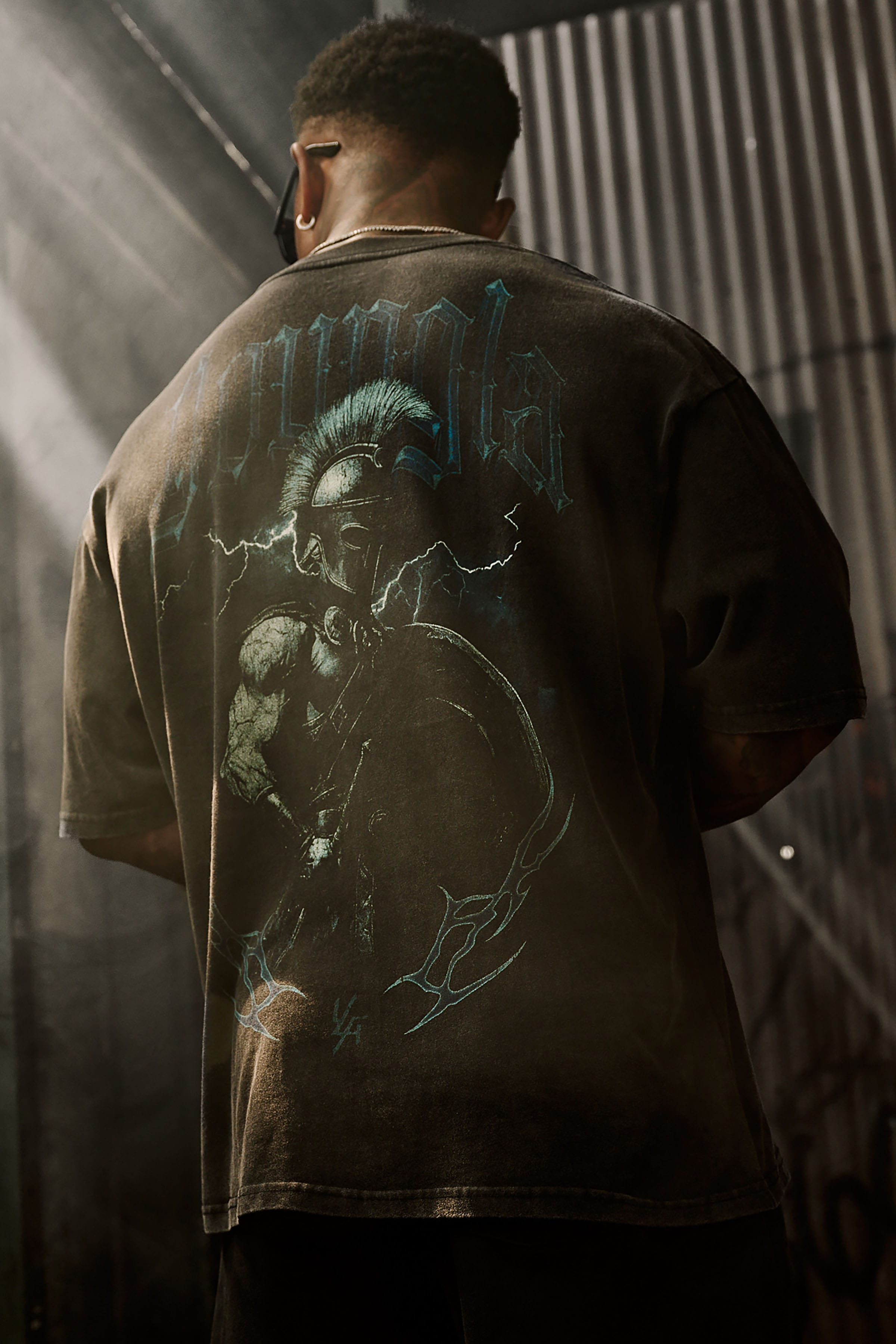 YoungLA 4135 - YLA x Axel - Spartan Tees 'Black Blue'