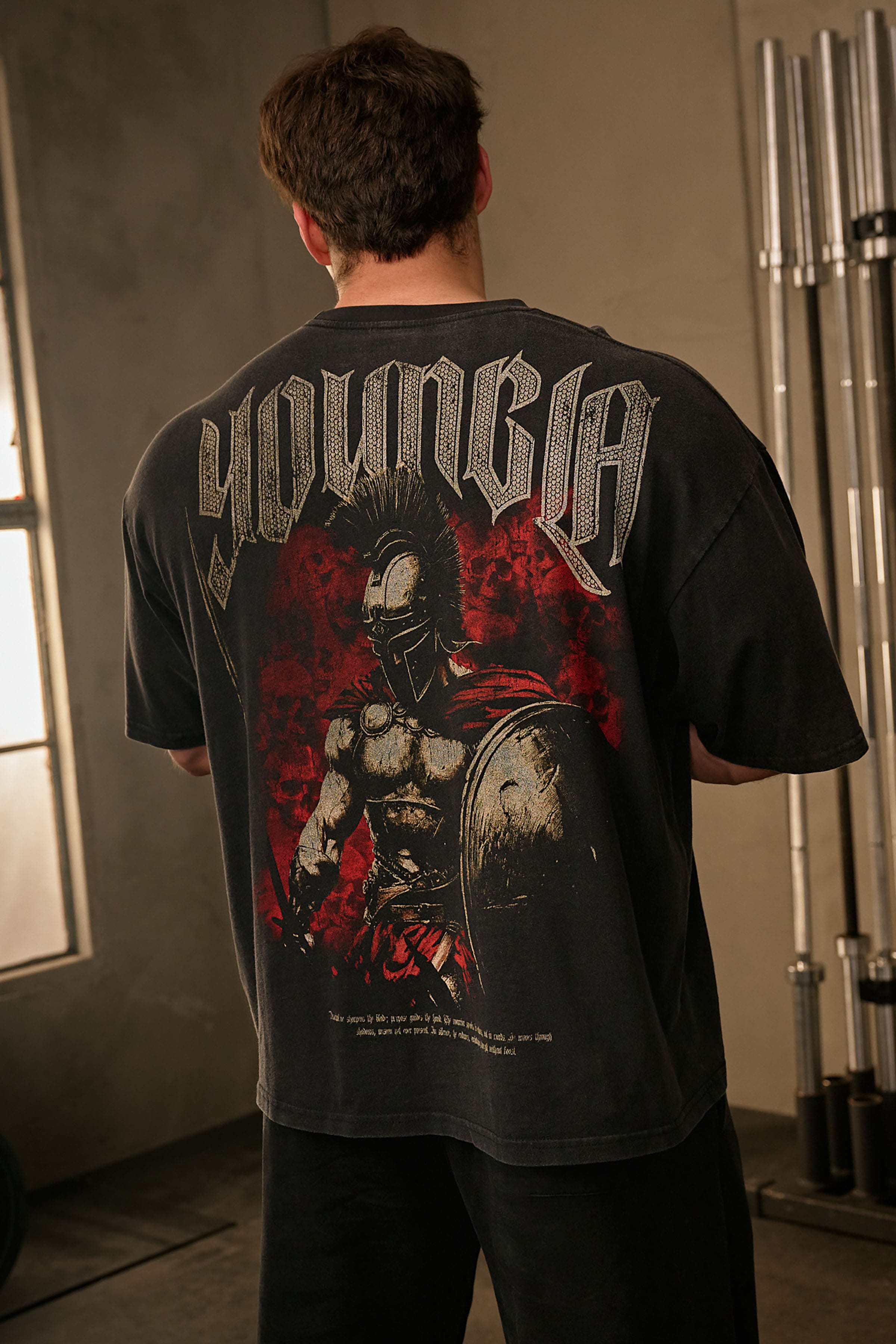 YoungLA 4135 - YLA x Axel - Spartan Tees 'Black Red'