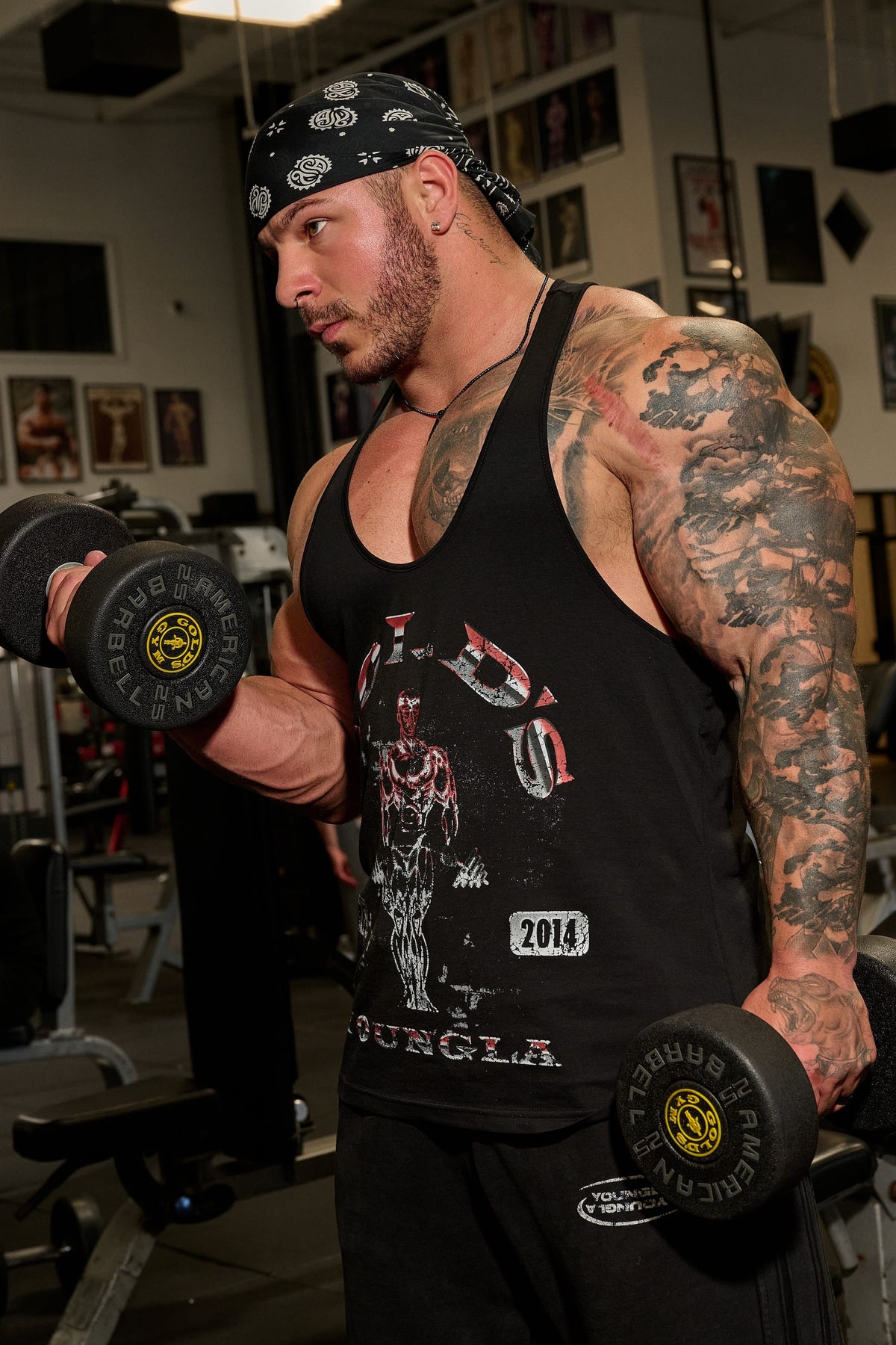 YoungLA 3062 - Gold's Glitch Stringers 'Black'
