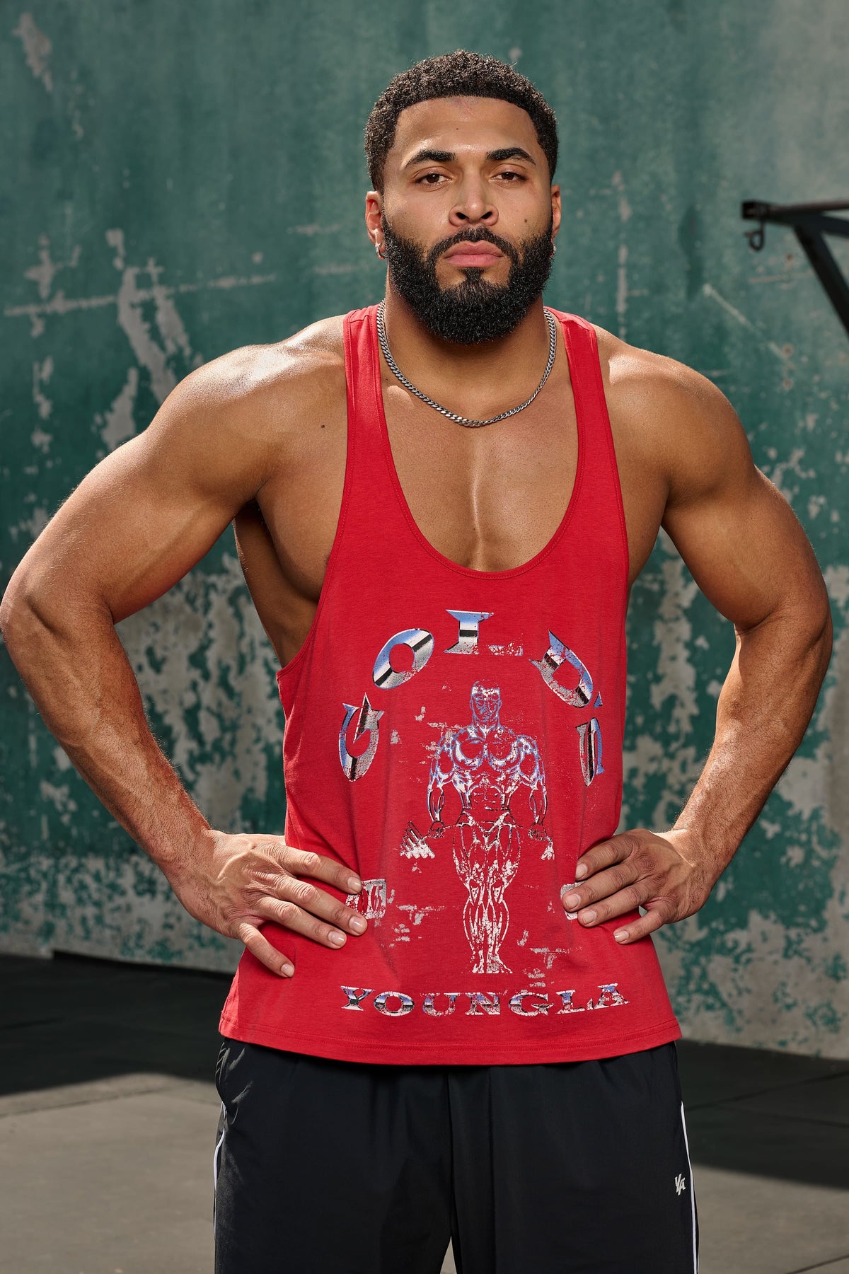YoungLA 3062 - Gold's Glitch Stringers 'Red'