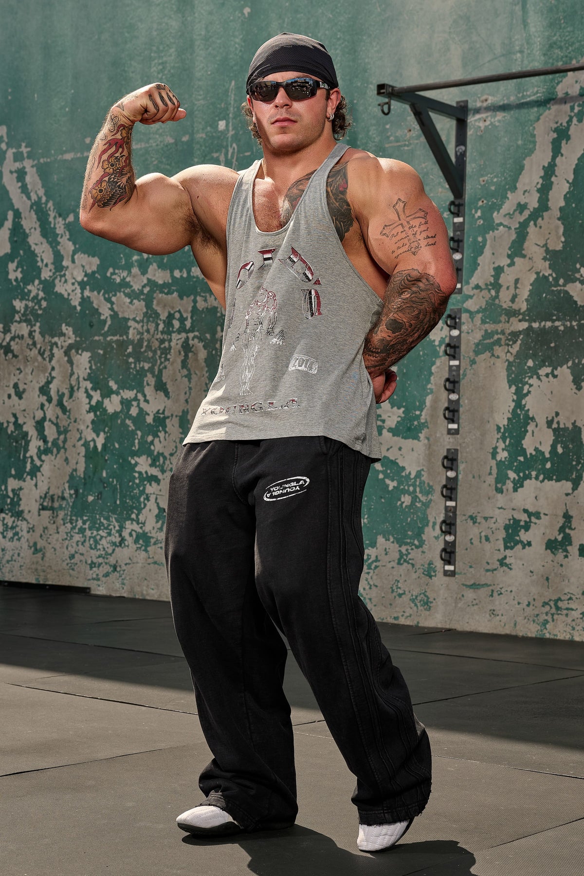 YoungLA 3062 - Gold's Glitch Stringers 'Heather Grey'