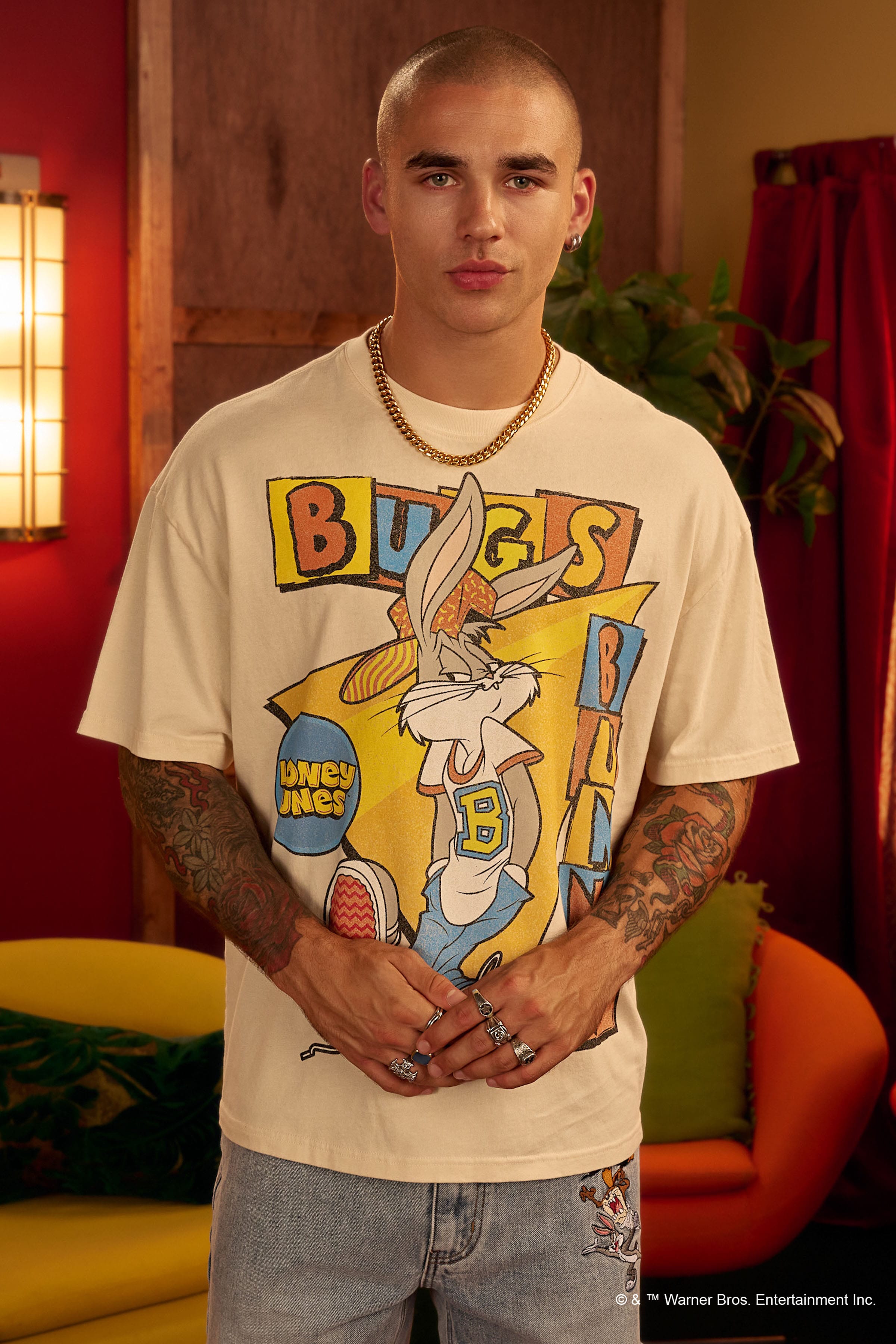 Young La 4291 - Looney Tunes Vintage Tees 'Retro Bugs'