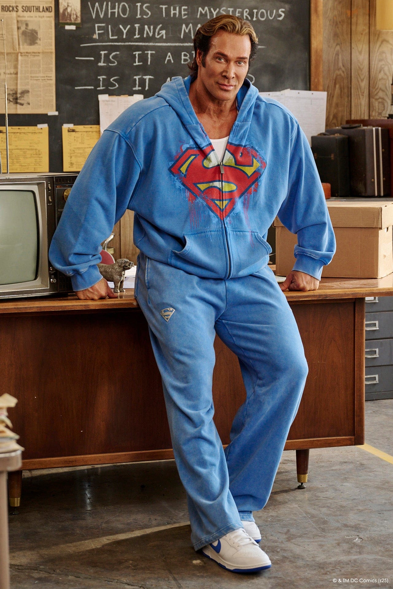 YoungLa 5011 - Superman Drip Zip-Ups 'Blue Wash'