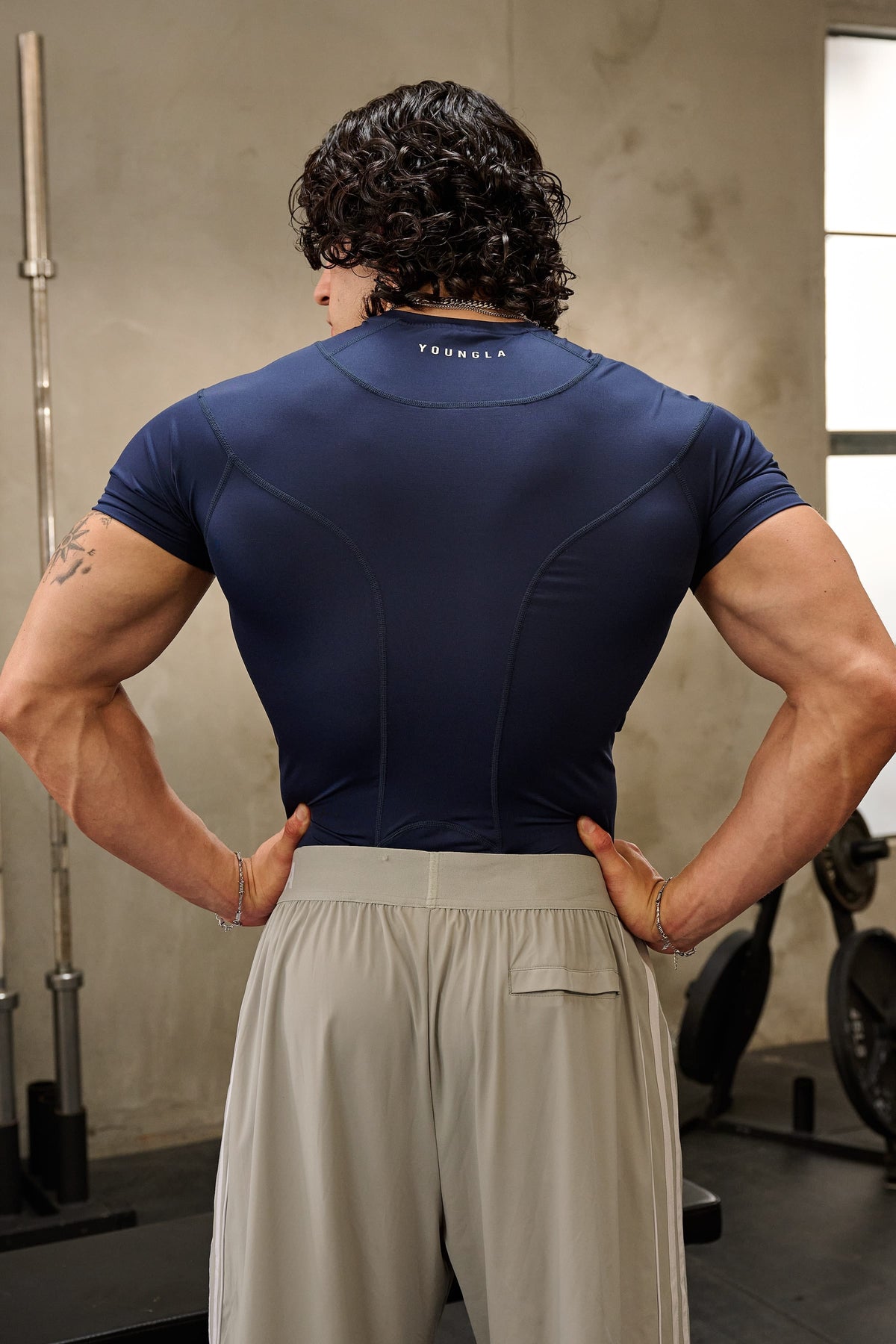 YoungLA 4282 - Posture Compression Tees 'Navy'
