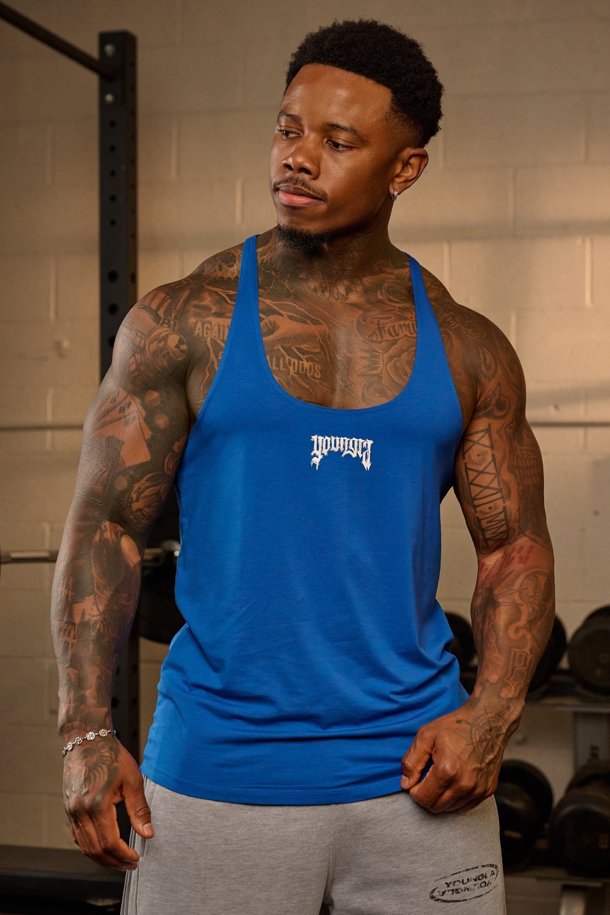 YoungLA 3074 - Thin Strap Stringers 'Blue'