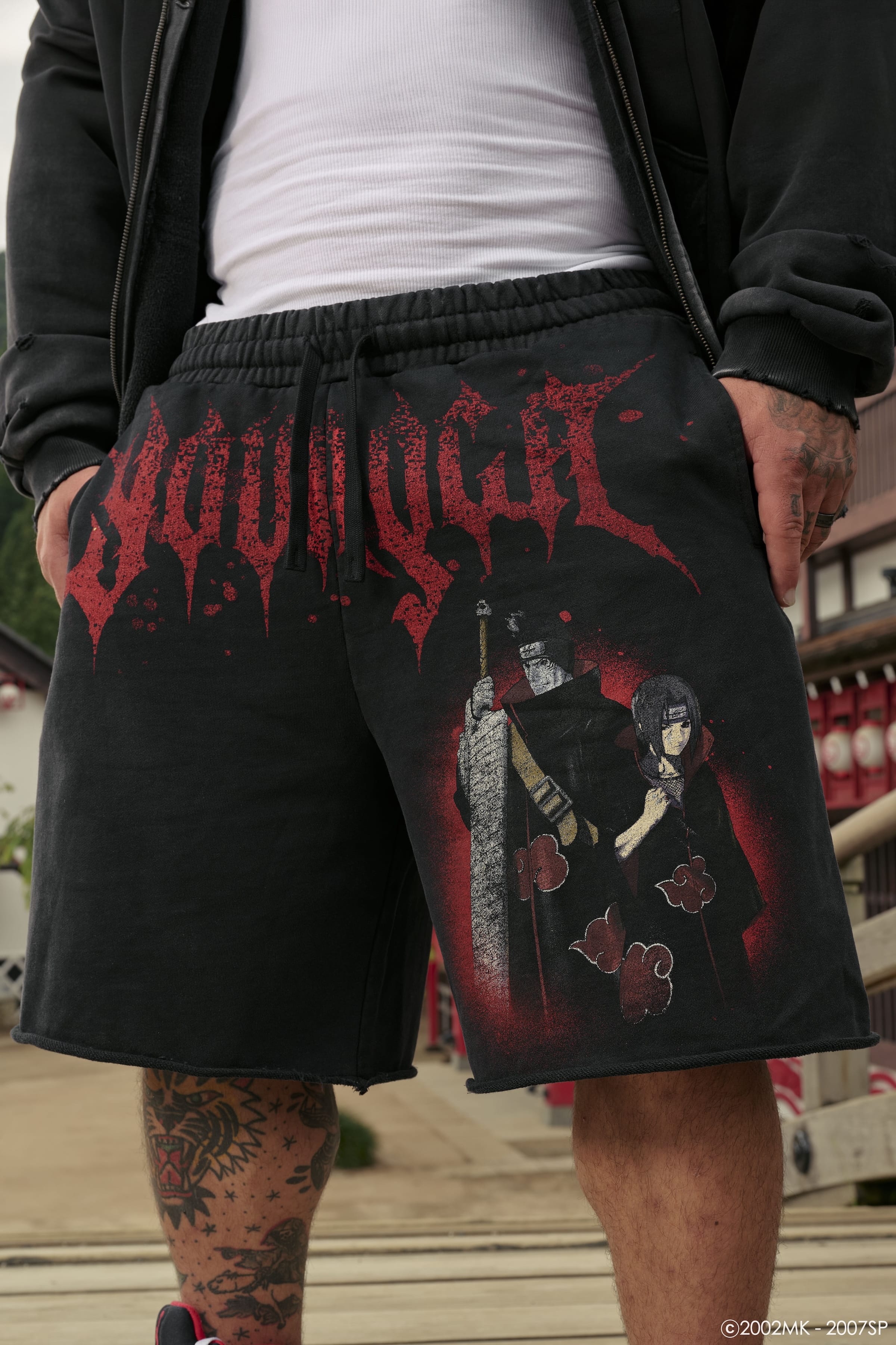 YoungLa 1002 - Naruto Sweat Shorts 'Itachi & Kisame'