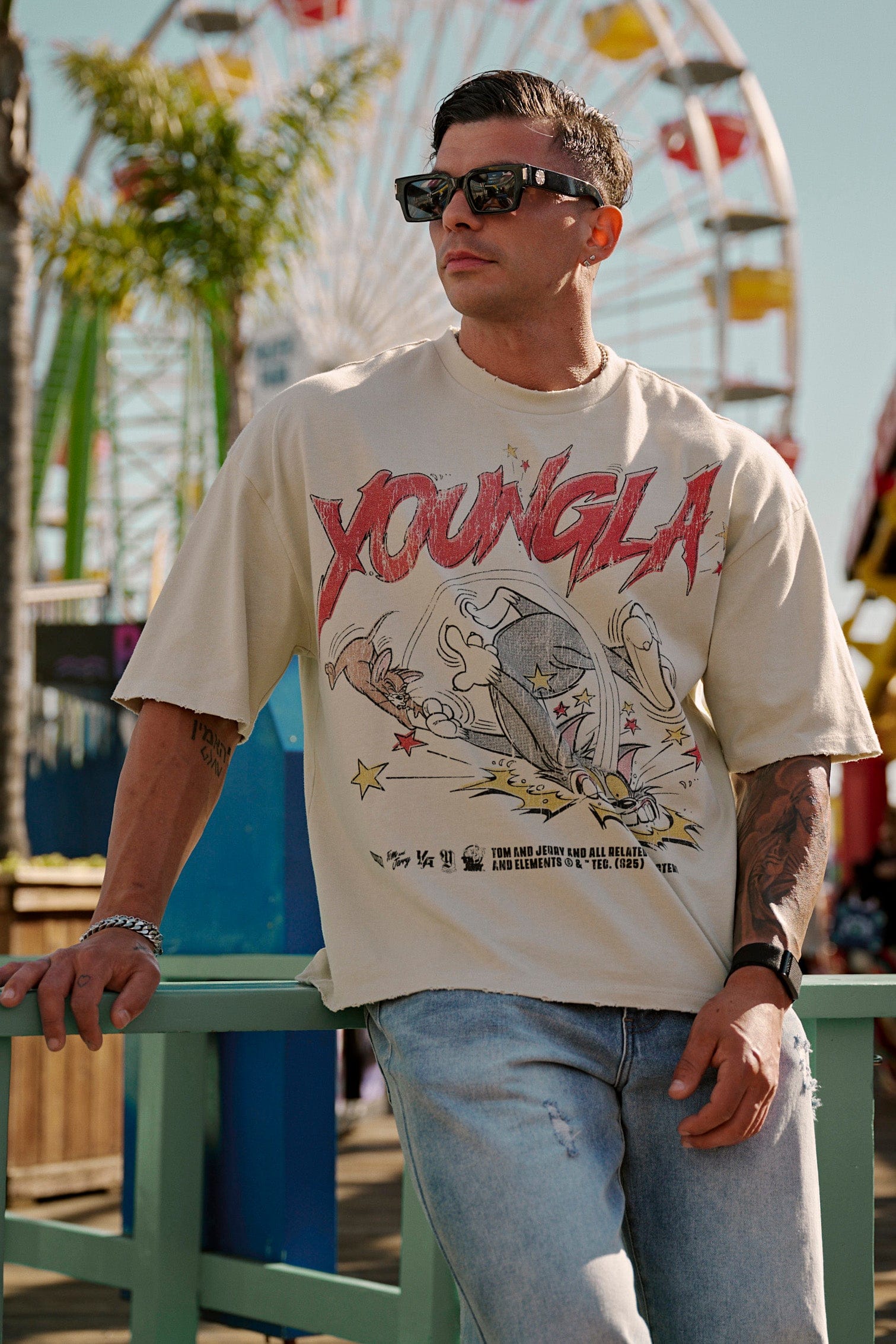 Young La 4082 - Tom & Jerry Tees 'Fight Time'