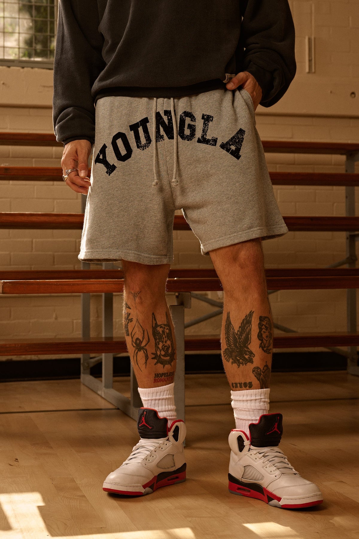YoungLA 1046 - Arc Collection - Shorts 'Heather Grey'