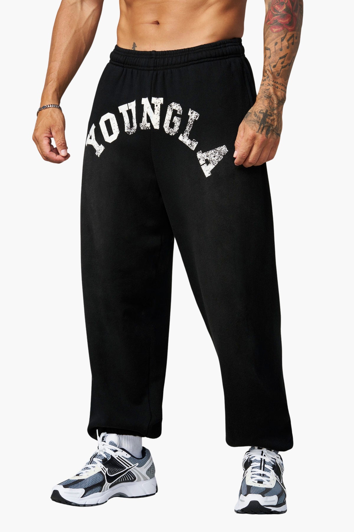 YoungLA 2138 - Arc Collection Joggers - Joggers 'Black Wash'