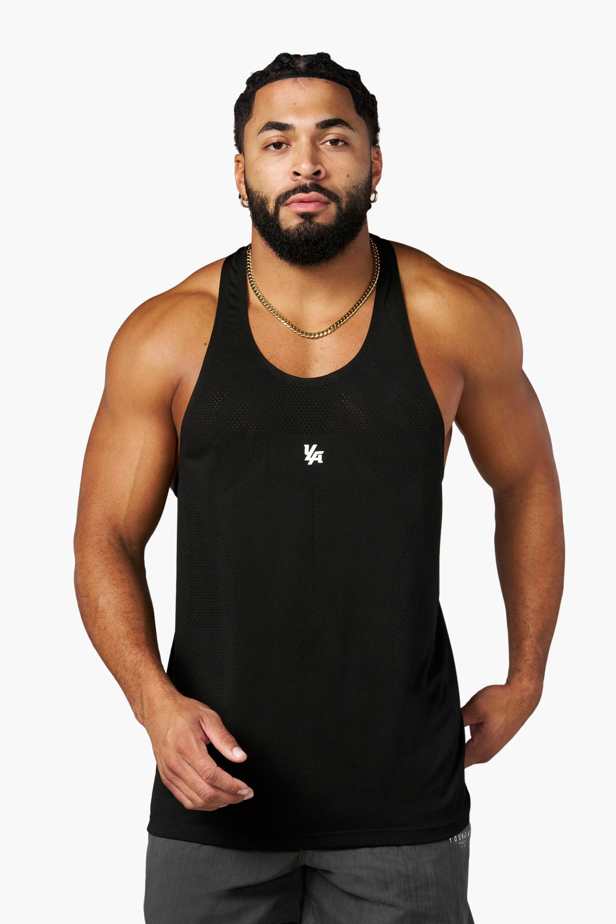 YoungLA 3039 - Engineered Mesh Tanks 'Black'