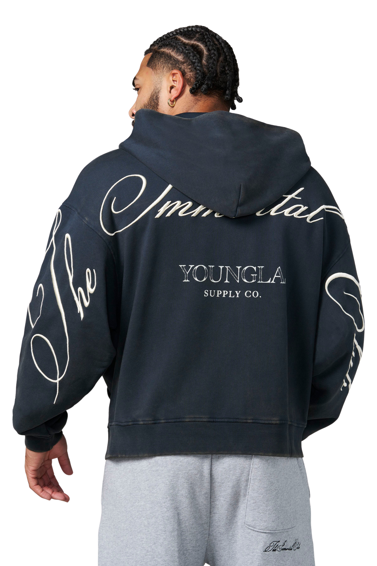 YoungLA 5241 - The Immortal Club Zip-Ups 'Navy Wash'