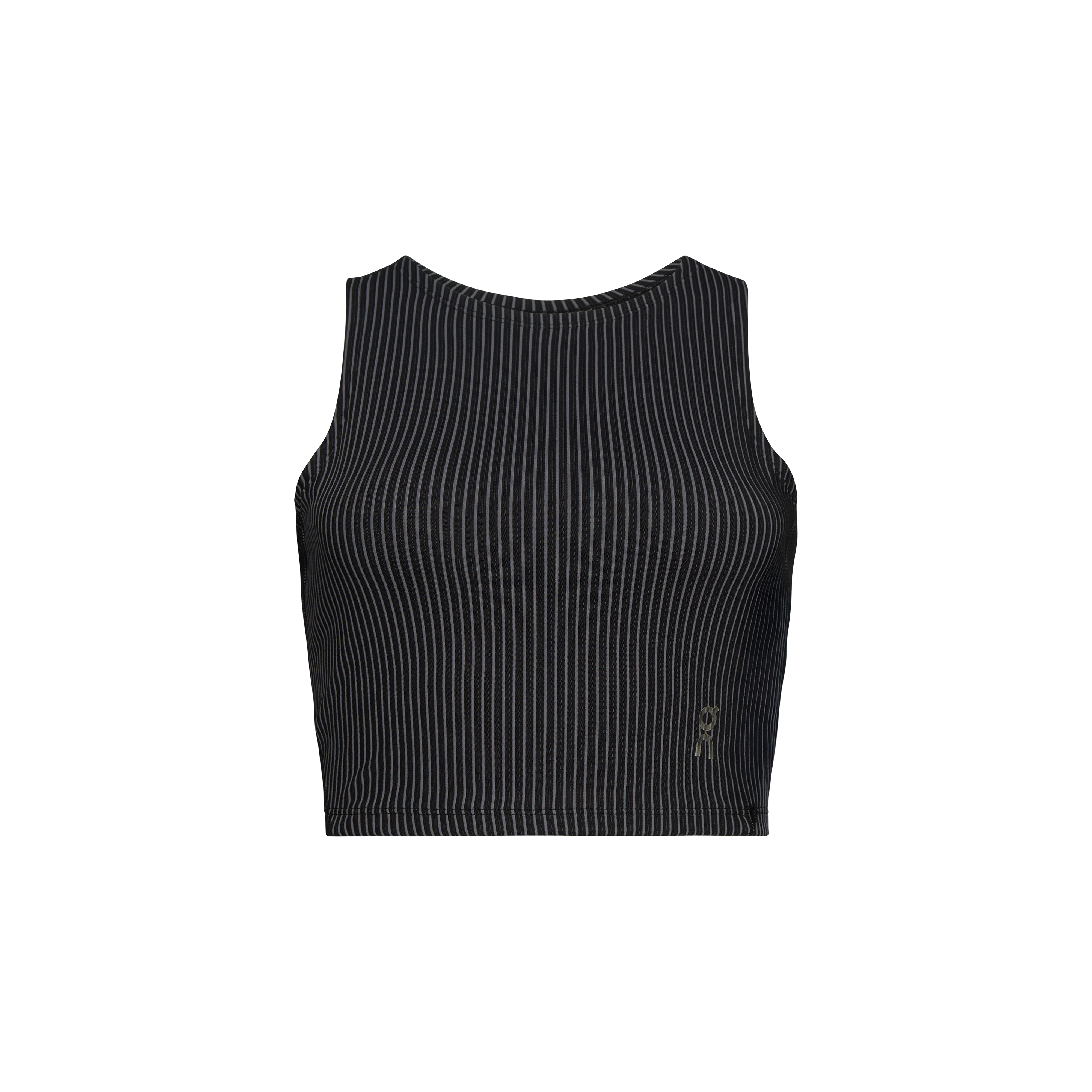 All-Day Ribbed Crop 1 W Black | Rock
