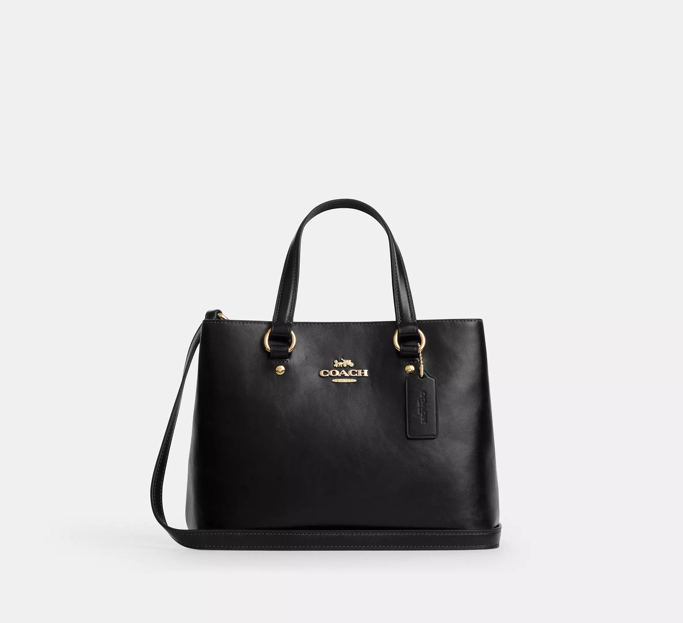 Coach Station Carryall Bag In Signature Canvas 'Crinkle leather Gold Black'