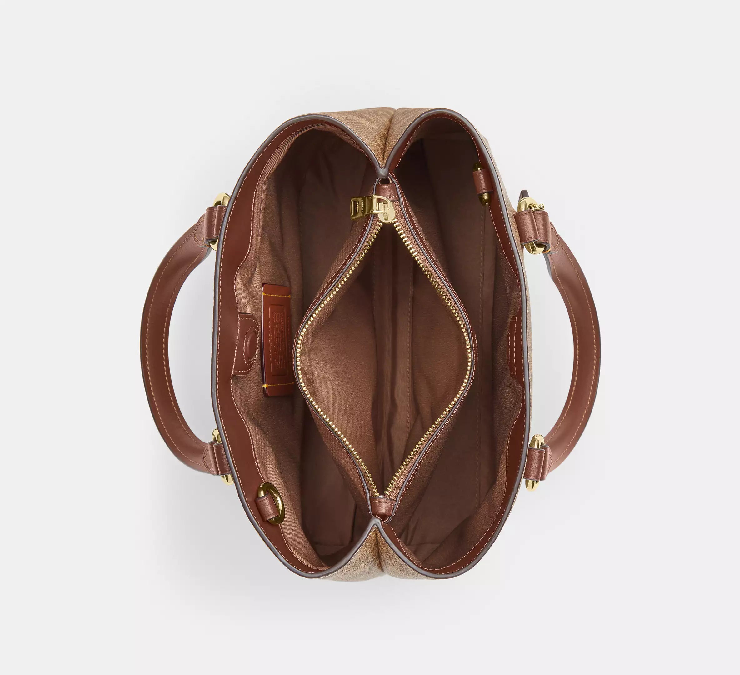 Coach Station Carryall Bag In Signature Canvas 'Gold Tan Brown'