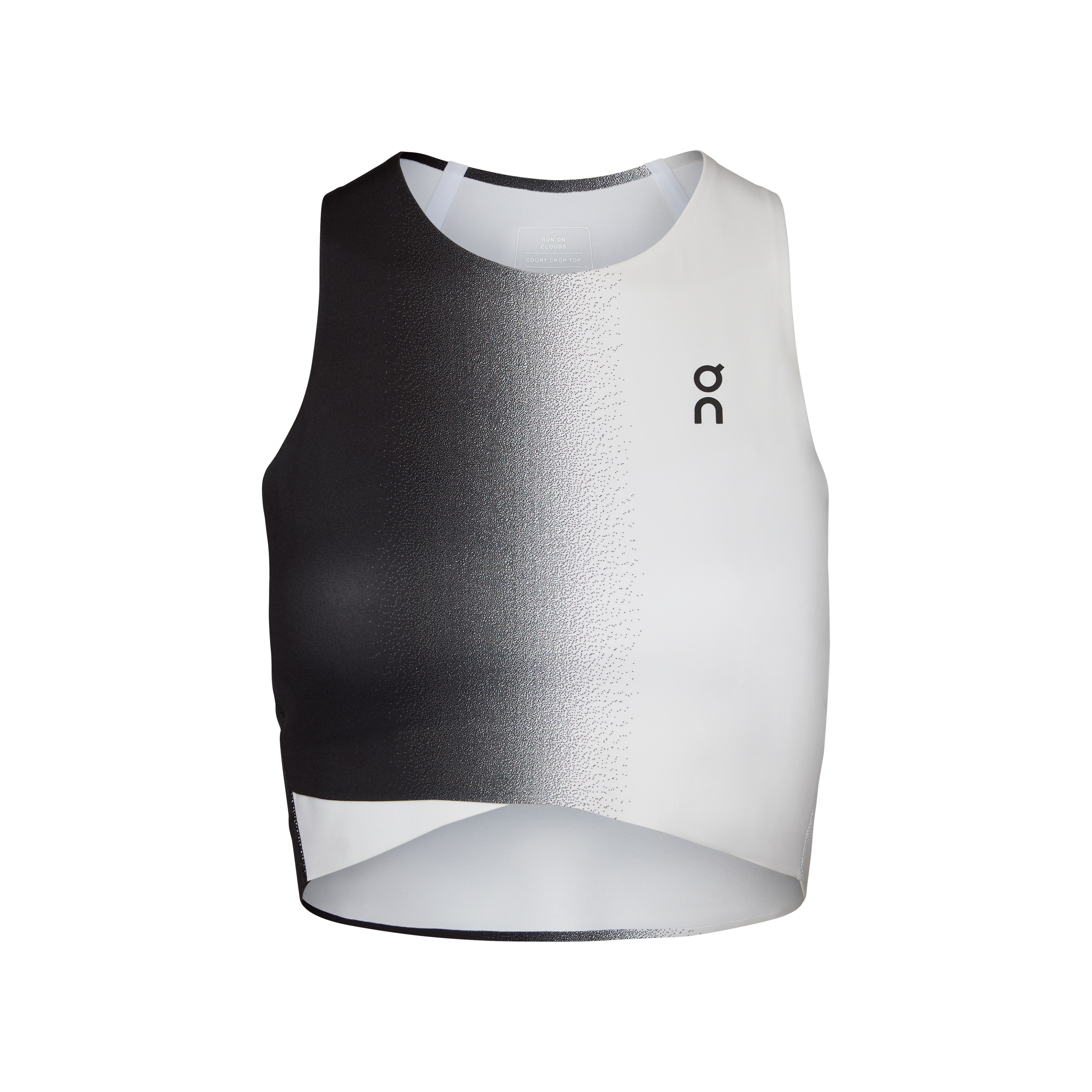 Court Crop Top 1 W Black | White