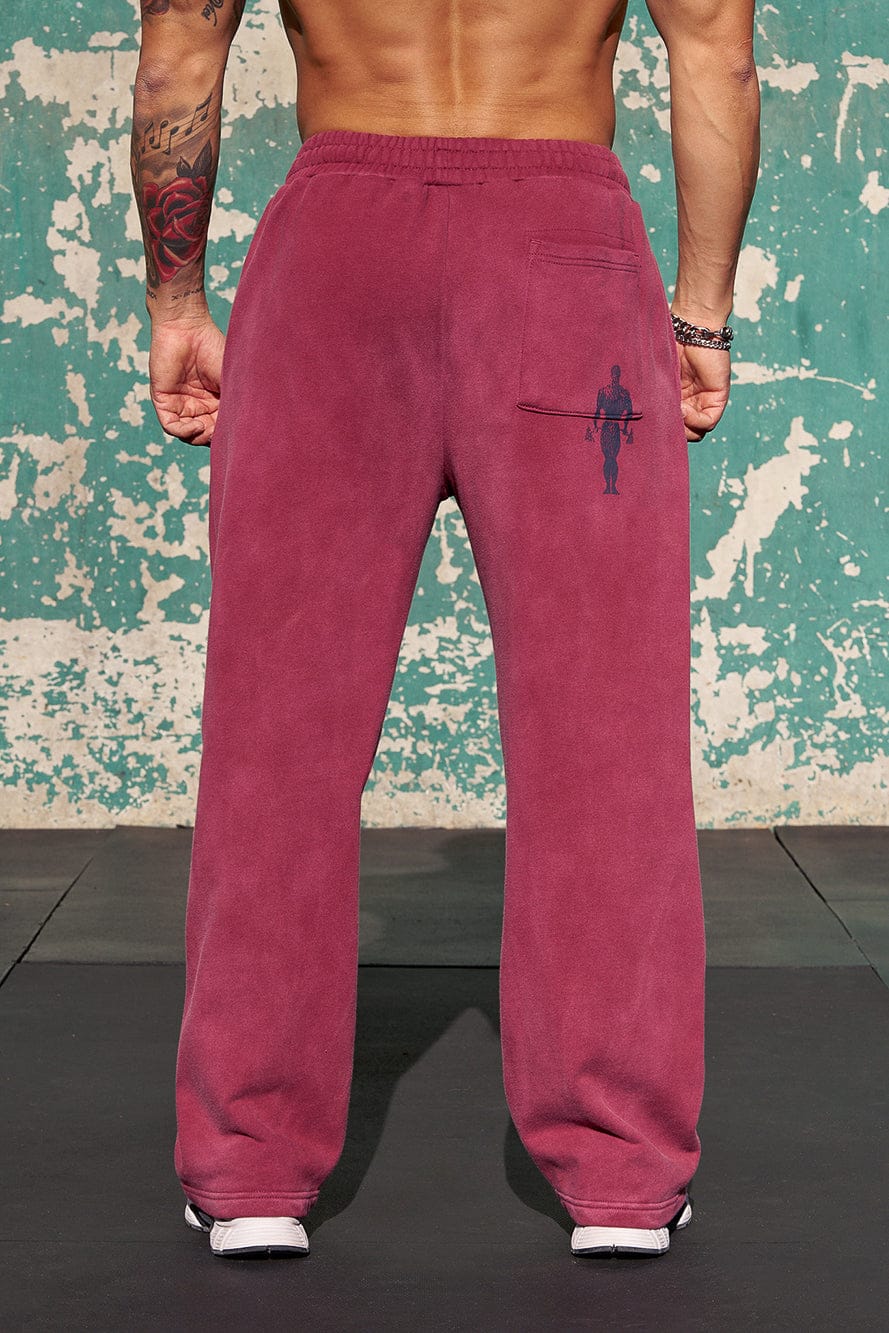 Young La 2052 - Gold's Iron Legacy Heritage Sweats 'Burgundy'
