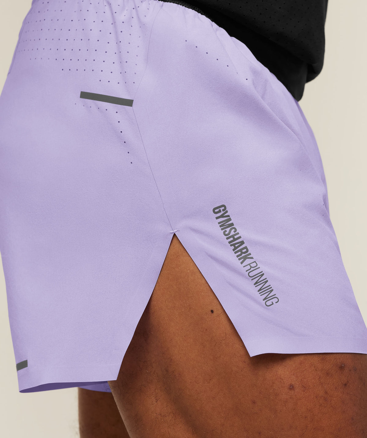 Gymshark Running Elite High Split Race Day Shorts 'Pace Purple'