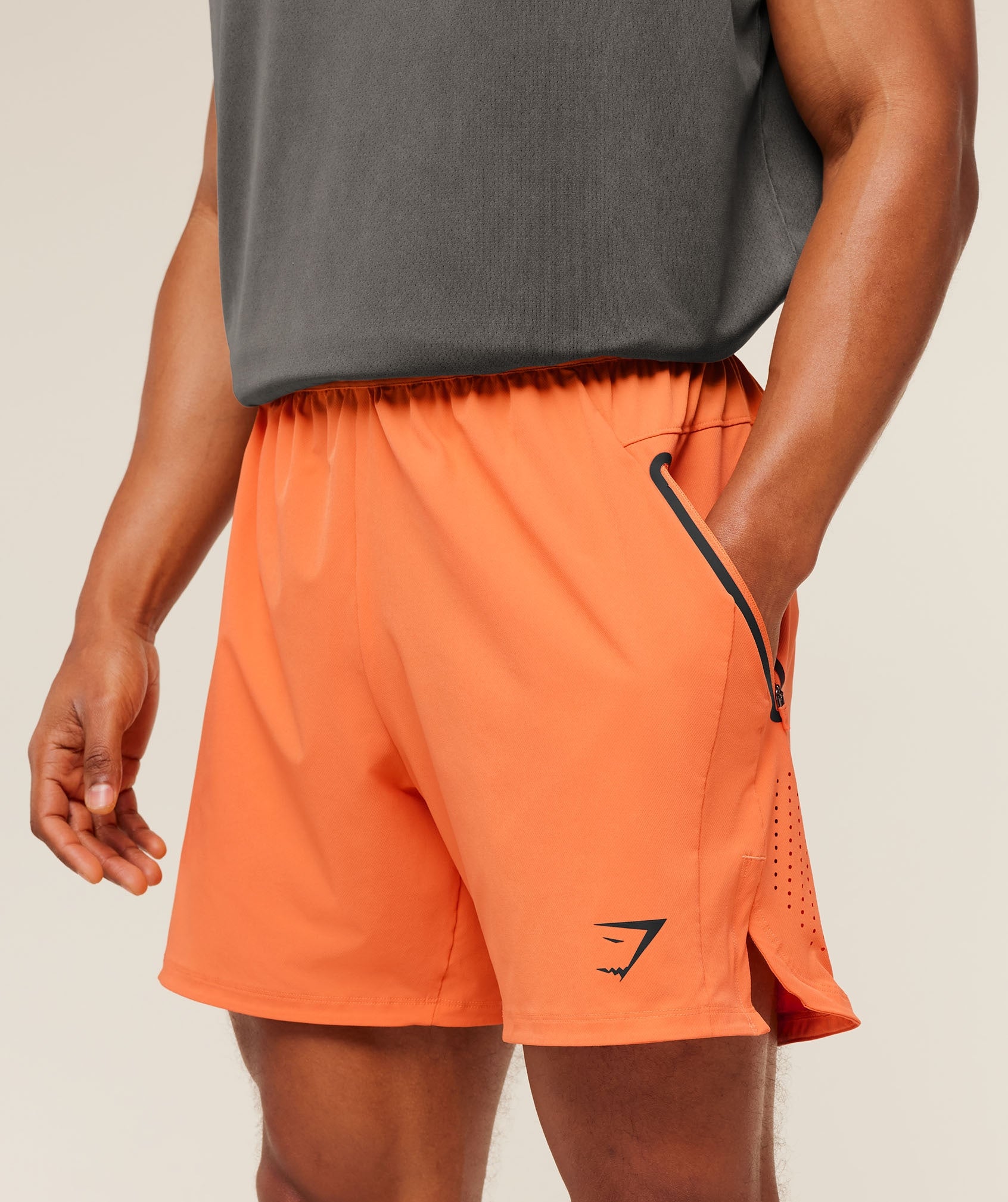 Gymshark Sport Hybrid 6" Shorts 'Dayglow Peach'