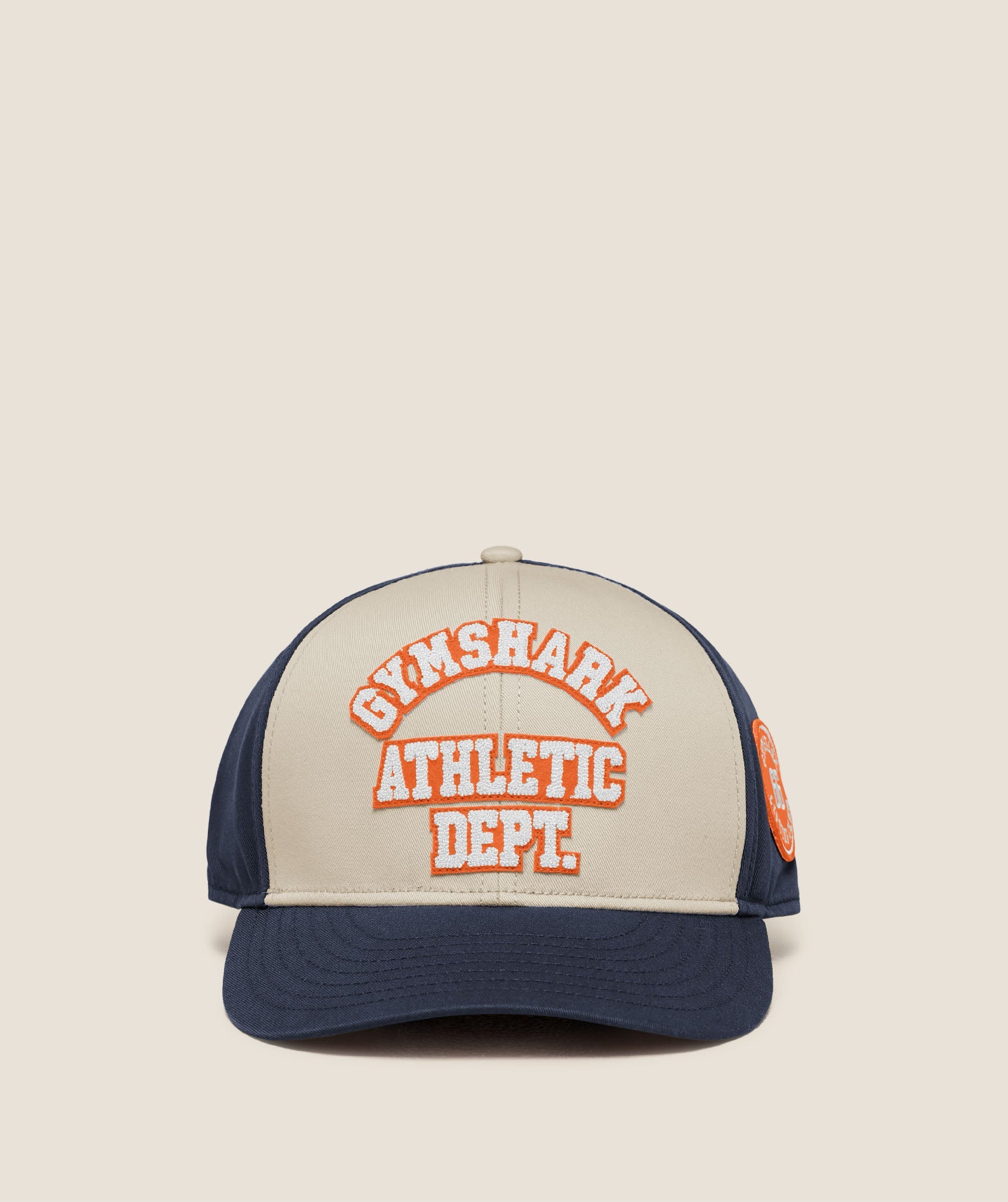 Gymshark 6 Panel Collegiate Trucker 'Tinted White Heavy Blue'
