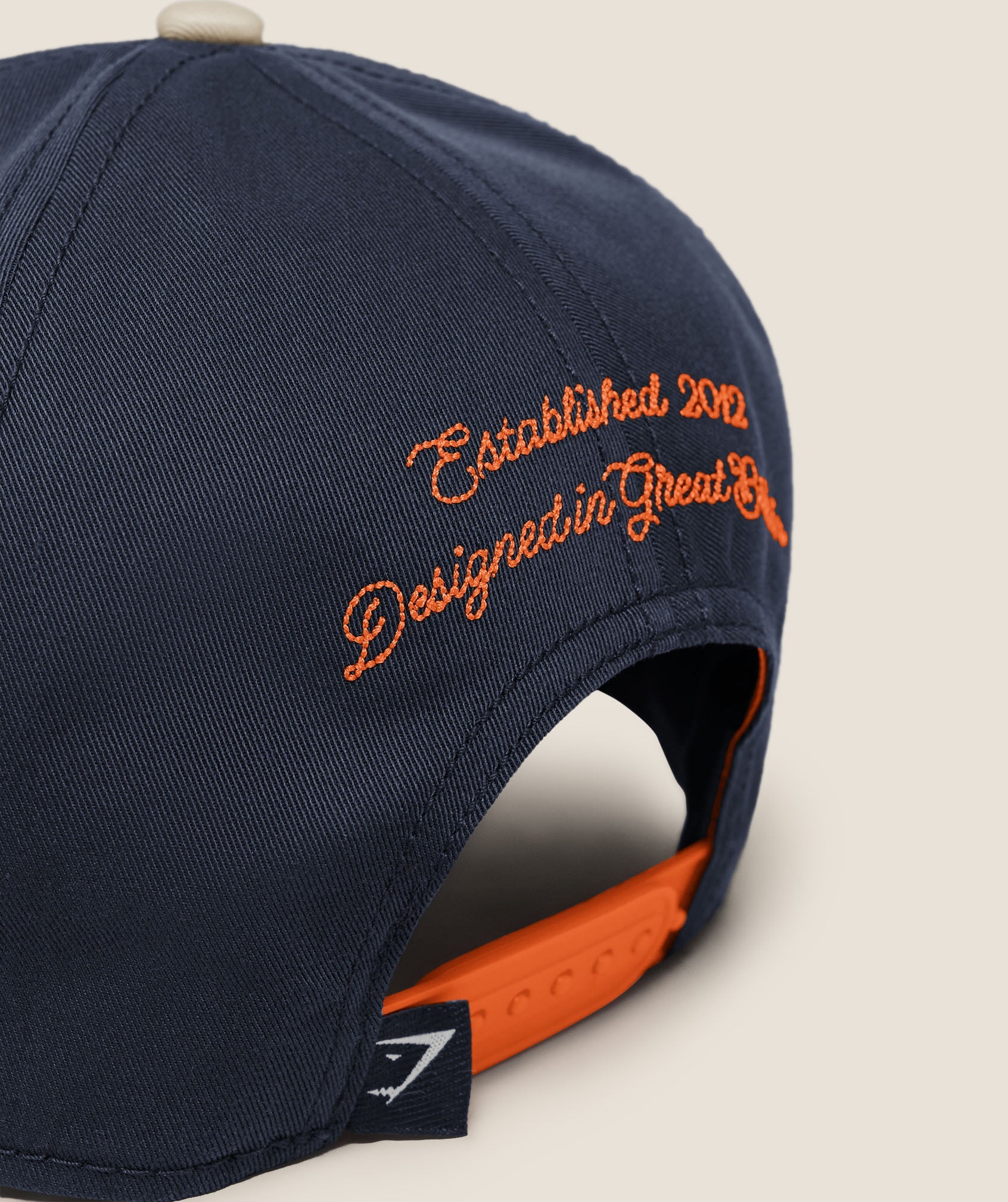 Gymshark 6 Panel Collegiate Trucker 'Tinted White Heavy Blue'