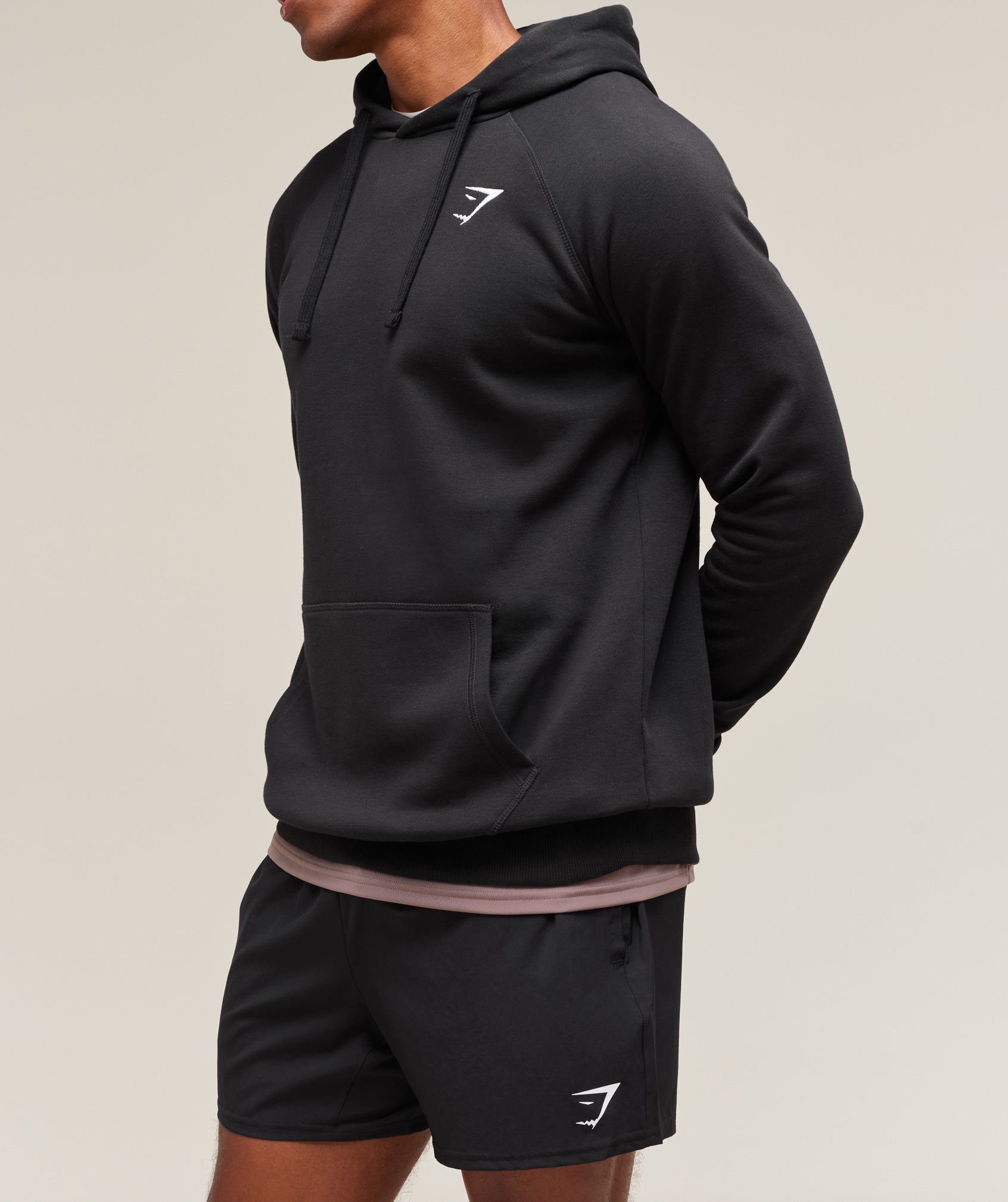 Gymshark Crest Hoodie 'Black'