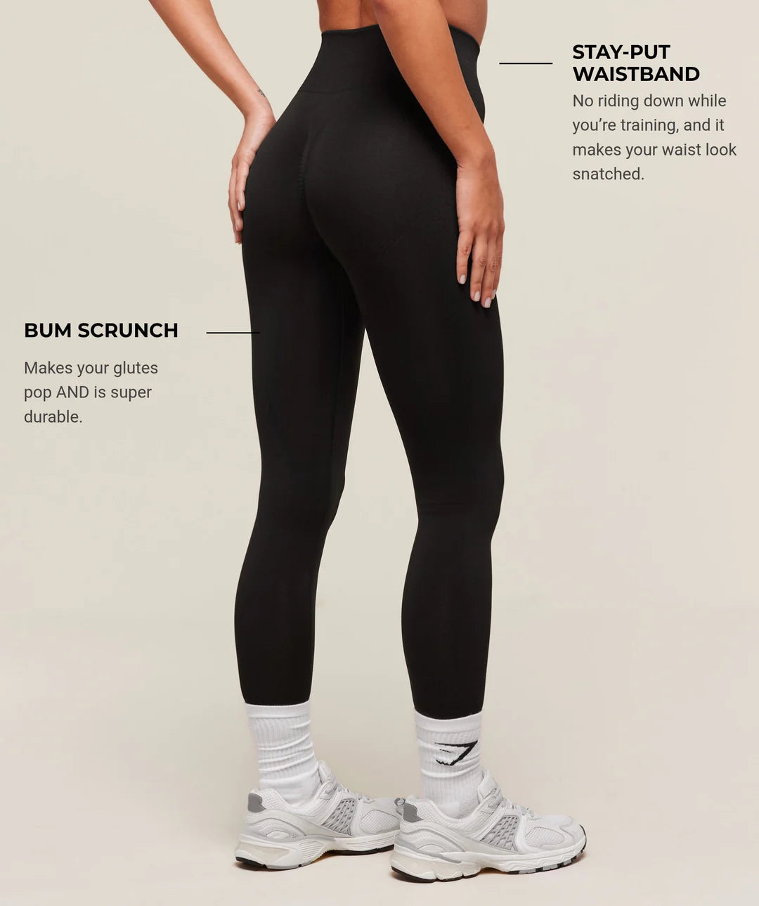 Gymshark Vital Soft Leggings - Black