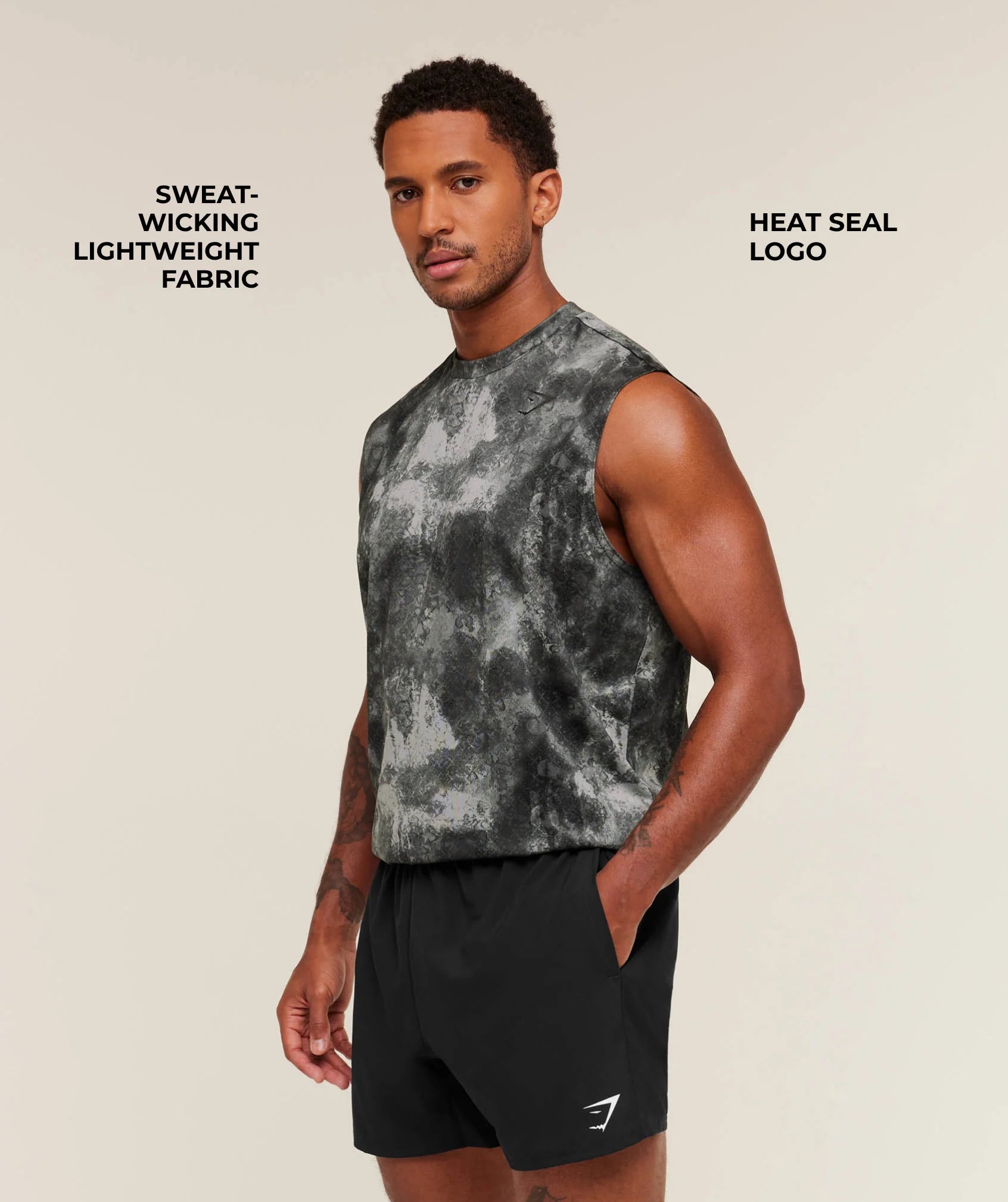 Gymshark Arrival Oversized Tank 'Smokey Grey'