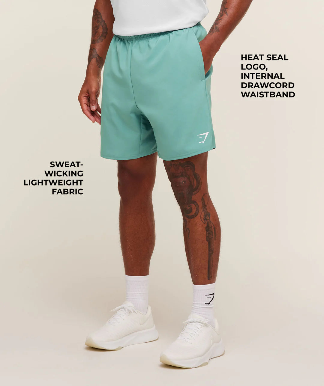 Gymshark Arrival 7" Shorts 'Muted Teal'