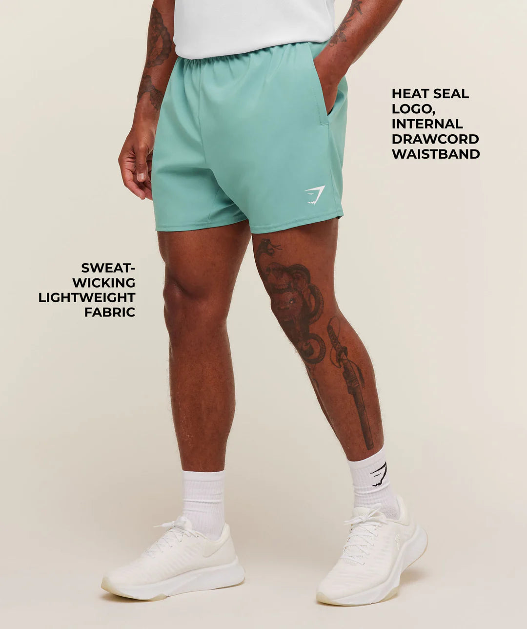 Gymshark Arrival 5" Shorts 'Muted Teal'