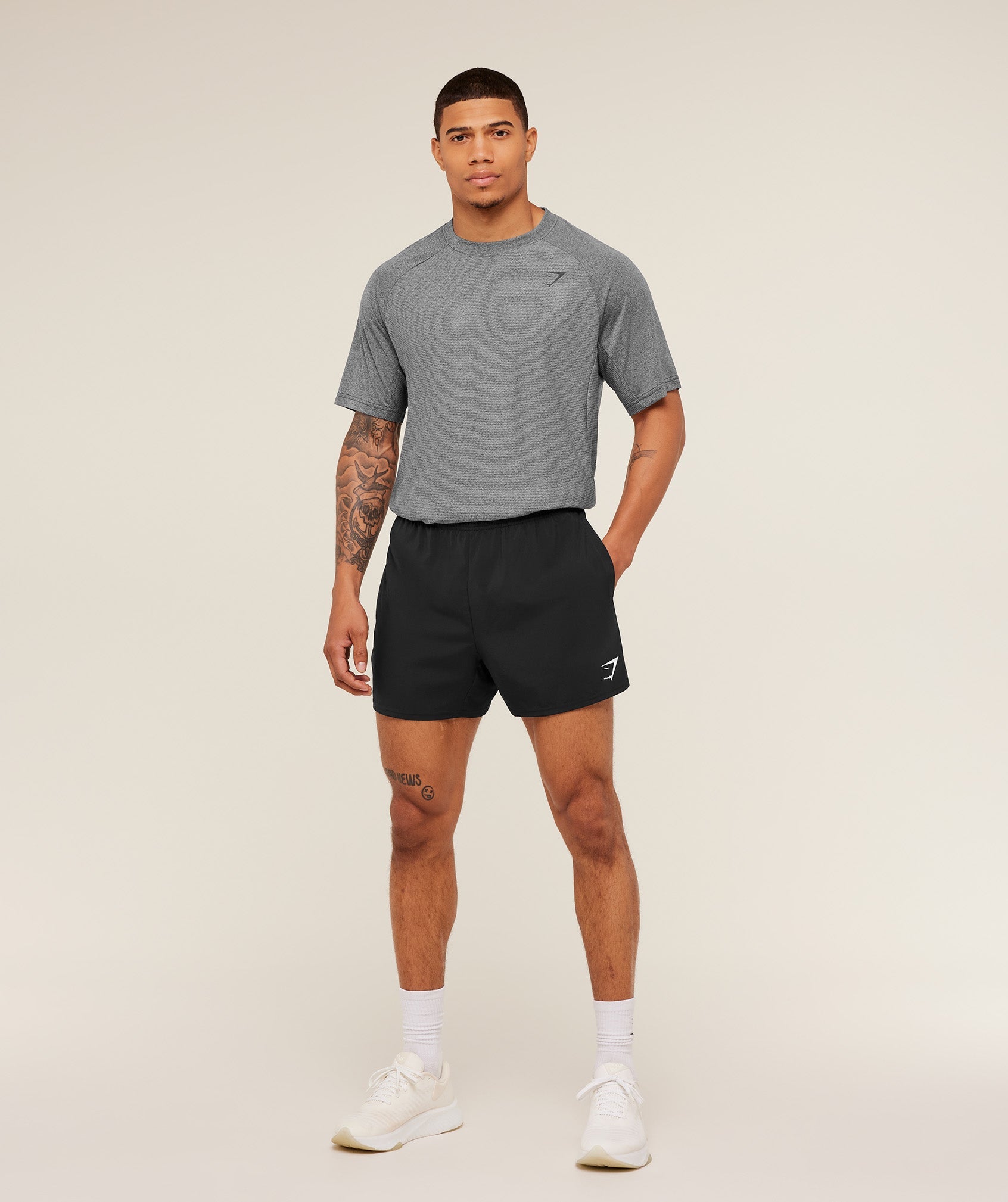 Gymshark Weekend T-Shirt 'Black Grey'