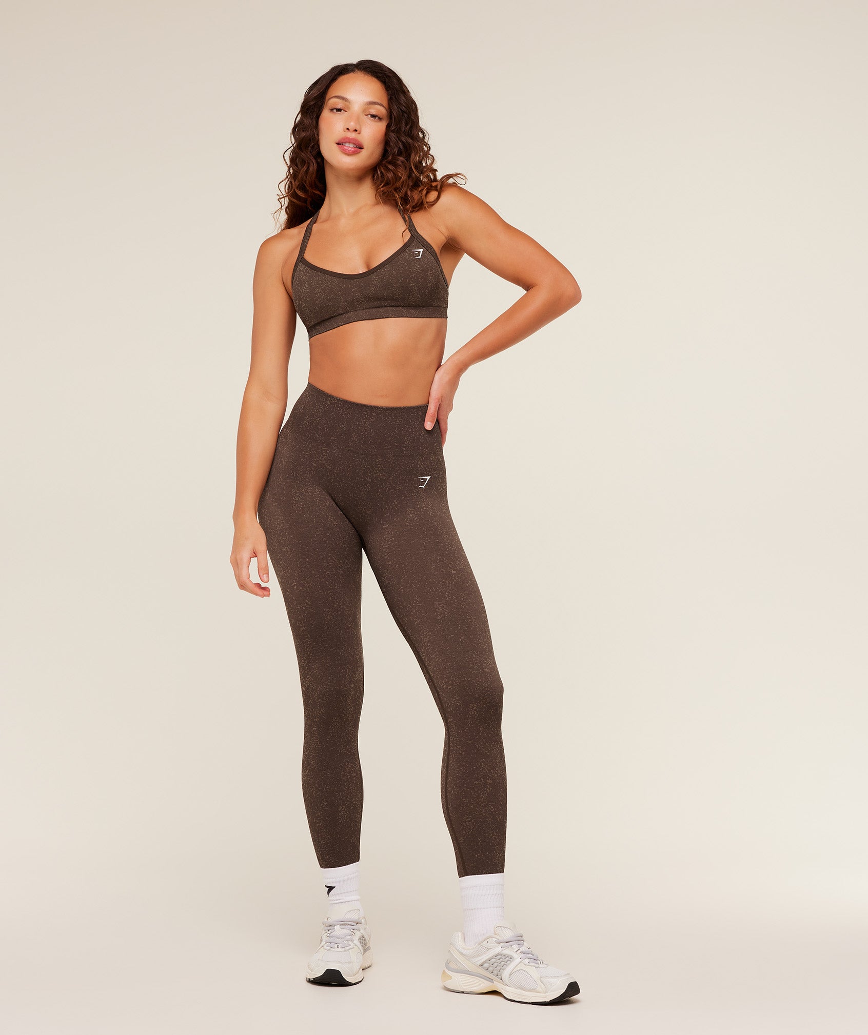 Gymshark Adapt Fleck x Whitney Leggings 'Archive Brown Lifestyle Brown'