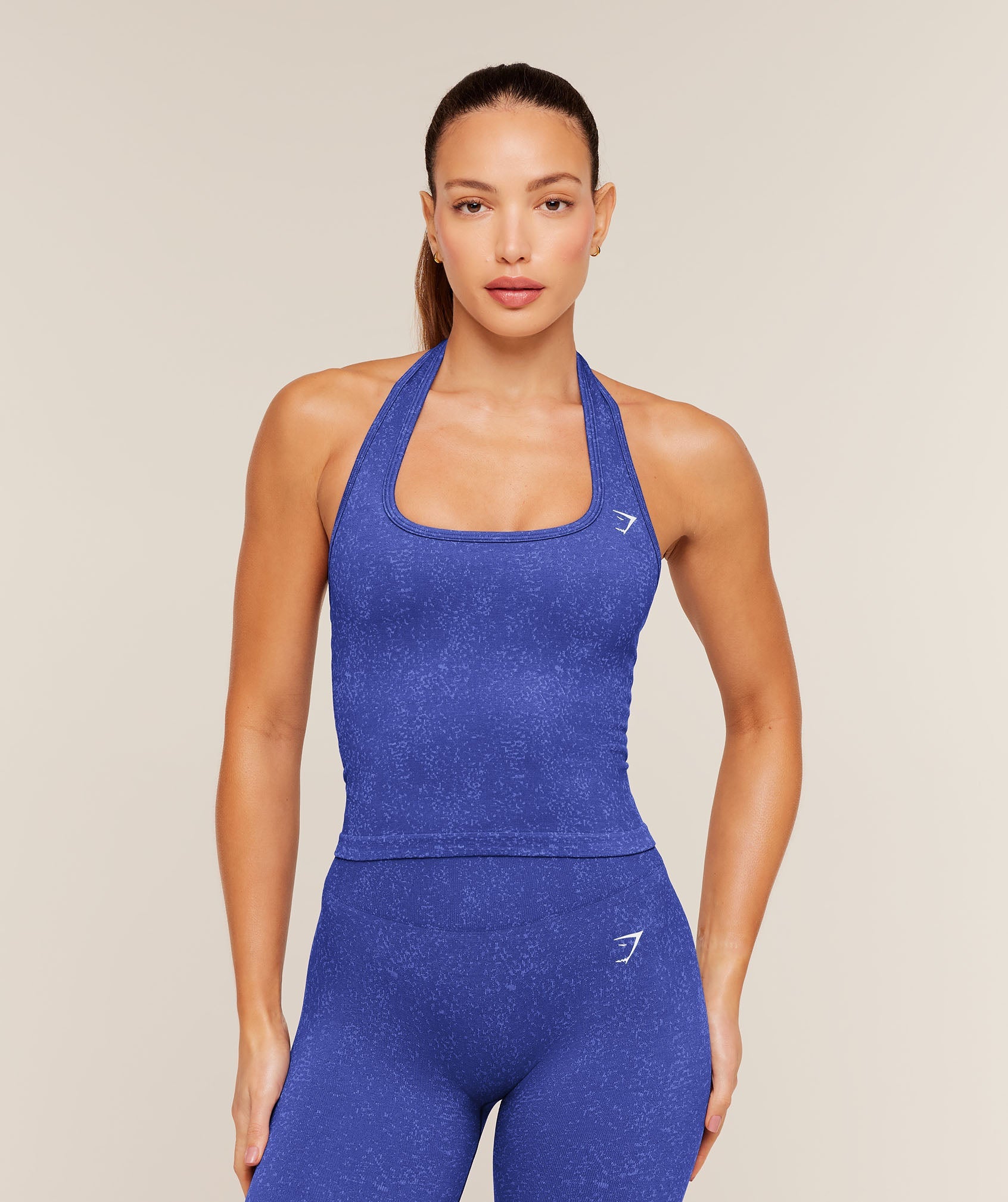 Gymshark Adapt Fleck x Whitney Tank With Shelf 'Heavy Blue Iron Blue'